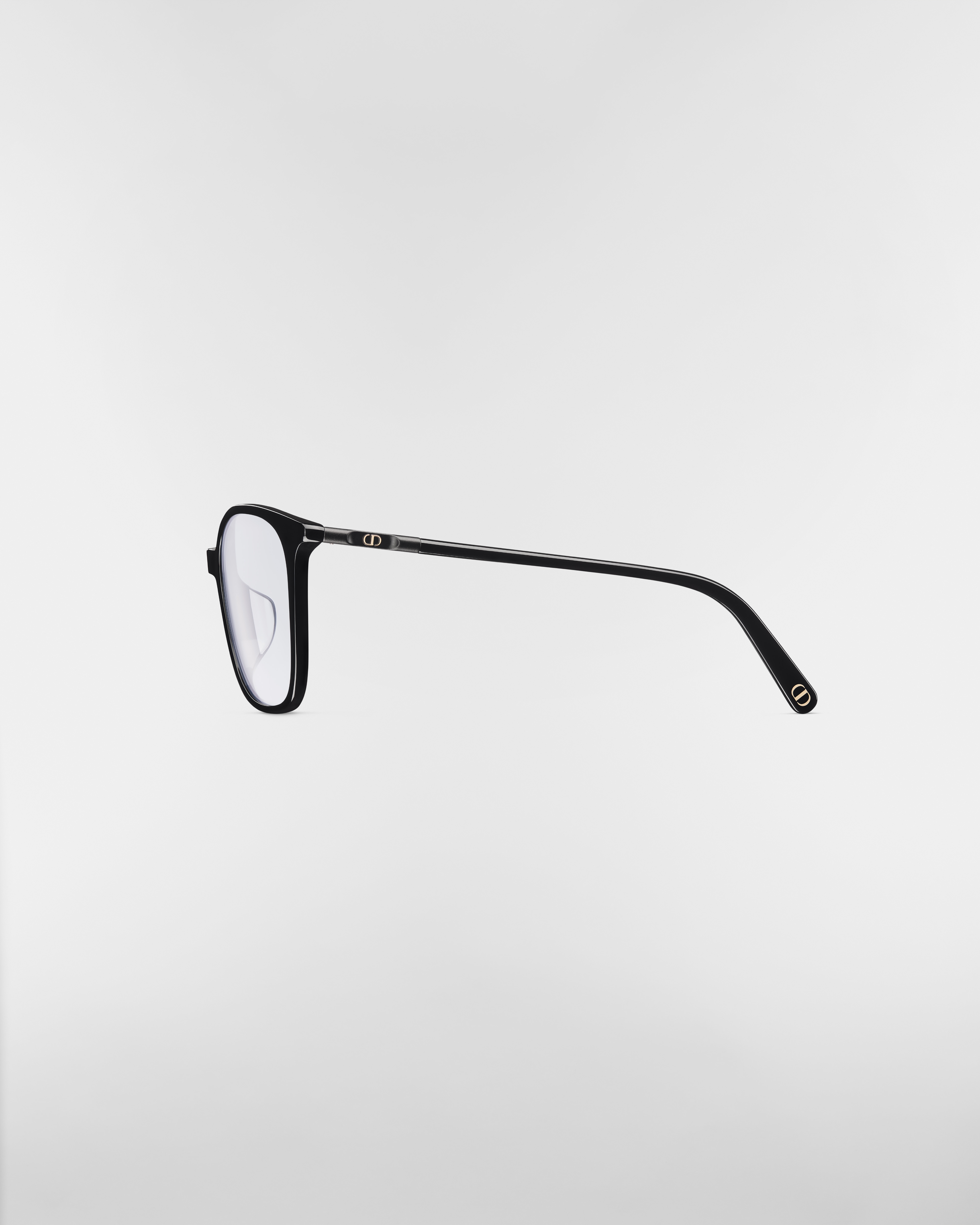 MiniCD S1F Quadratische Brille in Schwarz mit Blaulichtfilter E02