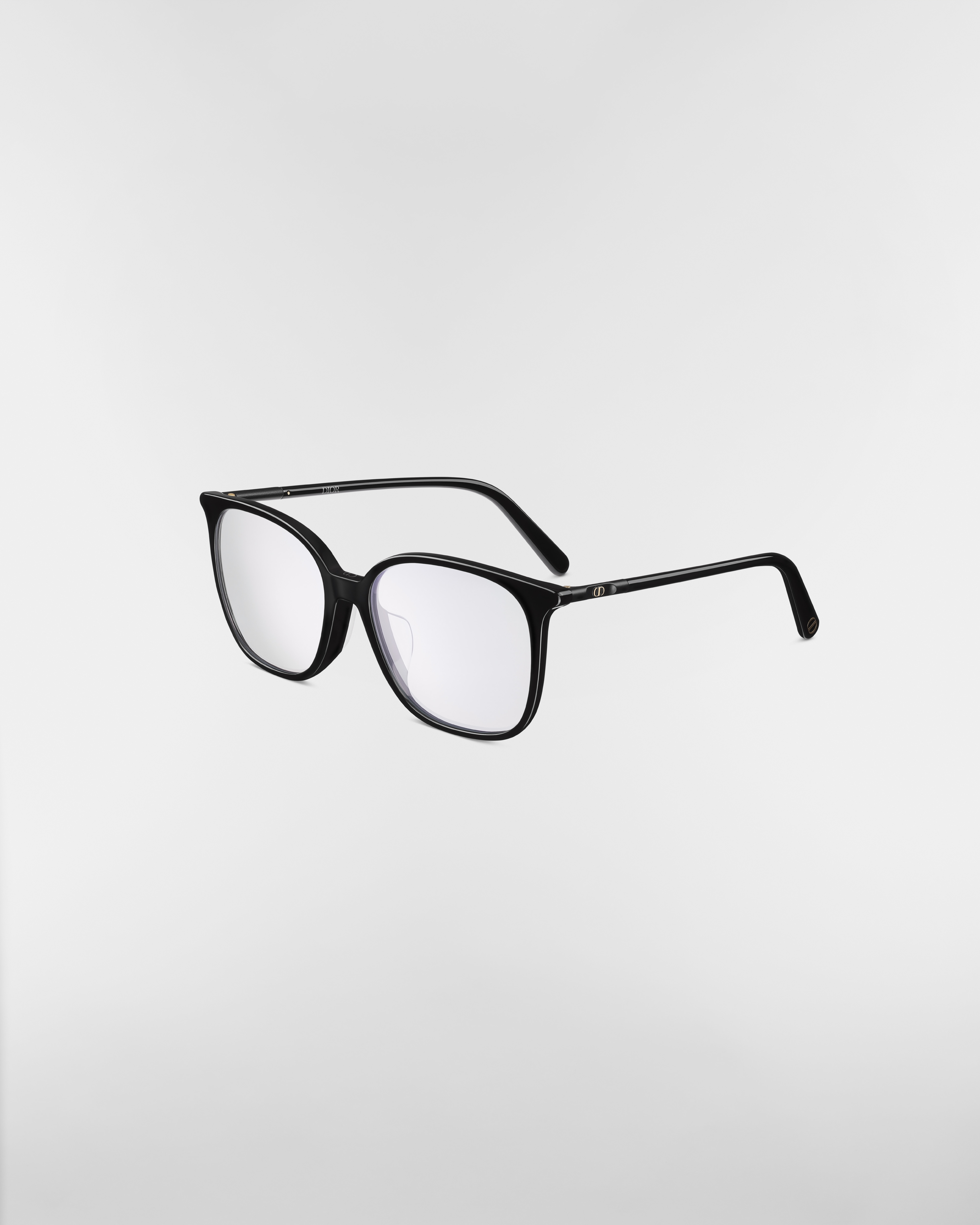 MiniCD S1F Quadratische Brille in Schwarz mit Blaulichtfilter E03