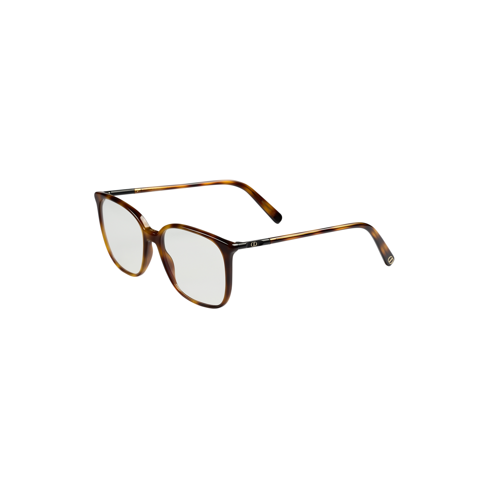  Brown Tortoiseshell-Effect Square Glasses with Blue Light Filter