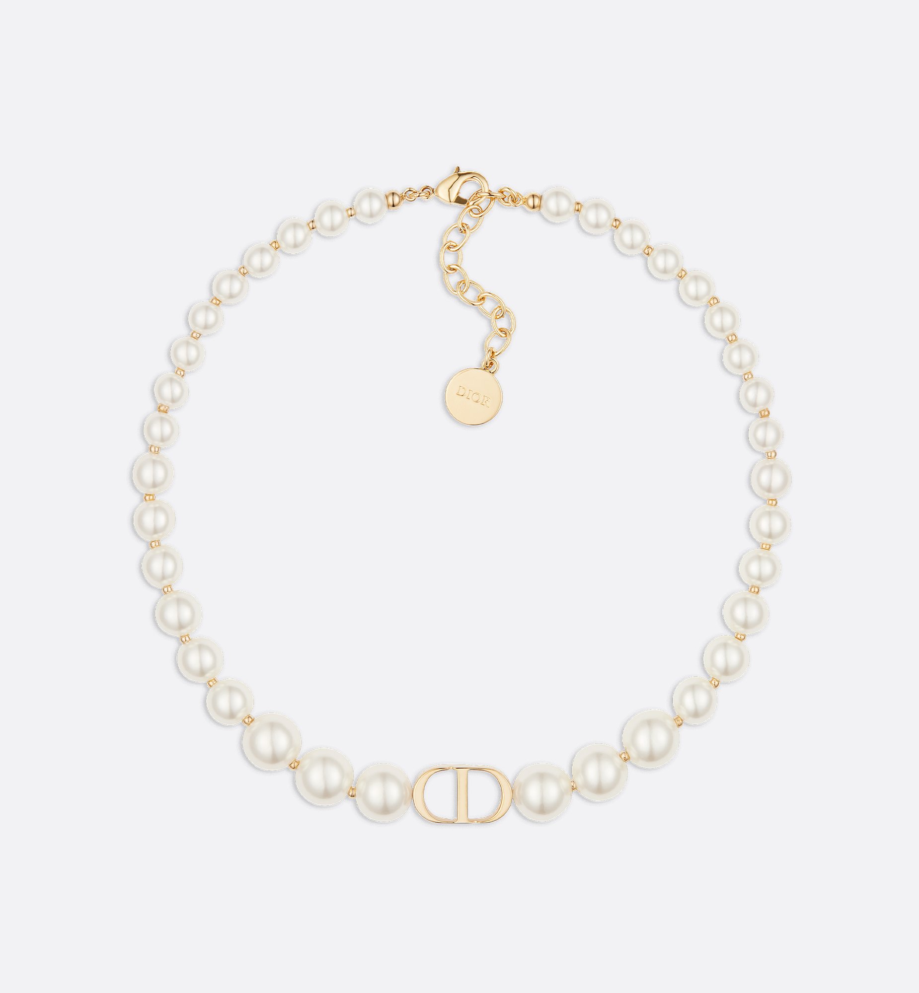 DIOR | 30 Montaigne ショートネックレス メタル & レジンパール DIOR | 30 Montaigne ショートネックレス メタル & レジンパール