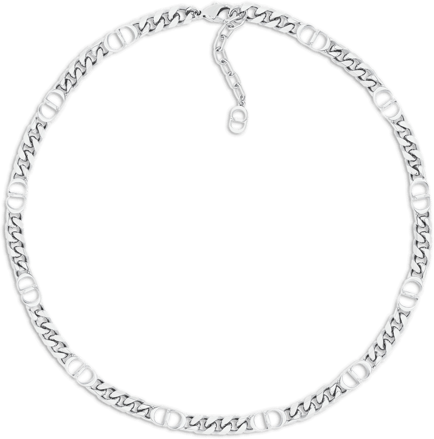 CD Icon Thin Chain Link Necklace