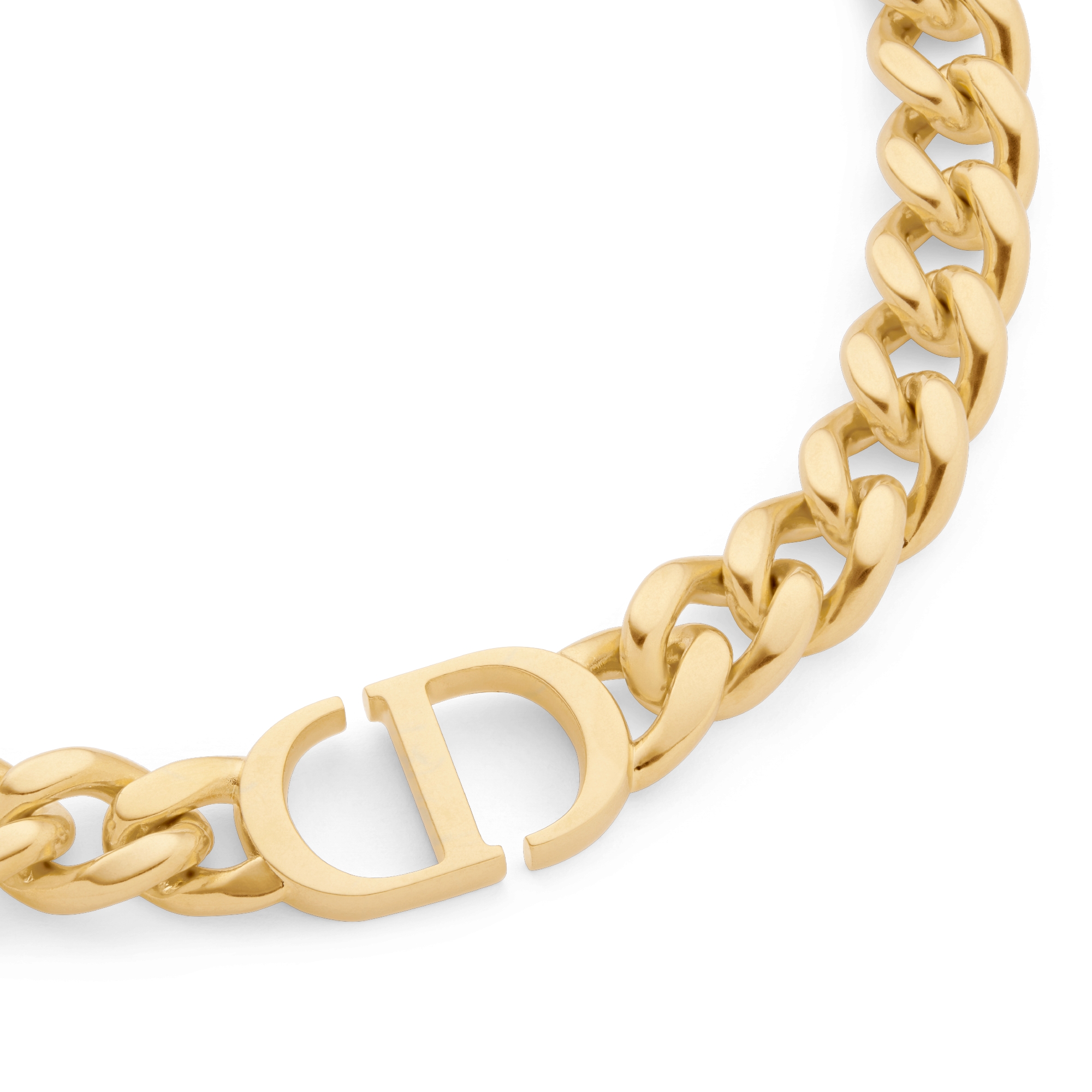 Kurze 30 Montaigne Halskette Metall mit Gold-Finish E09