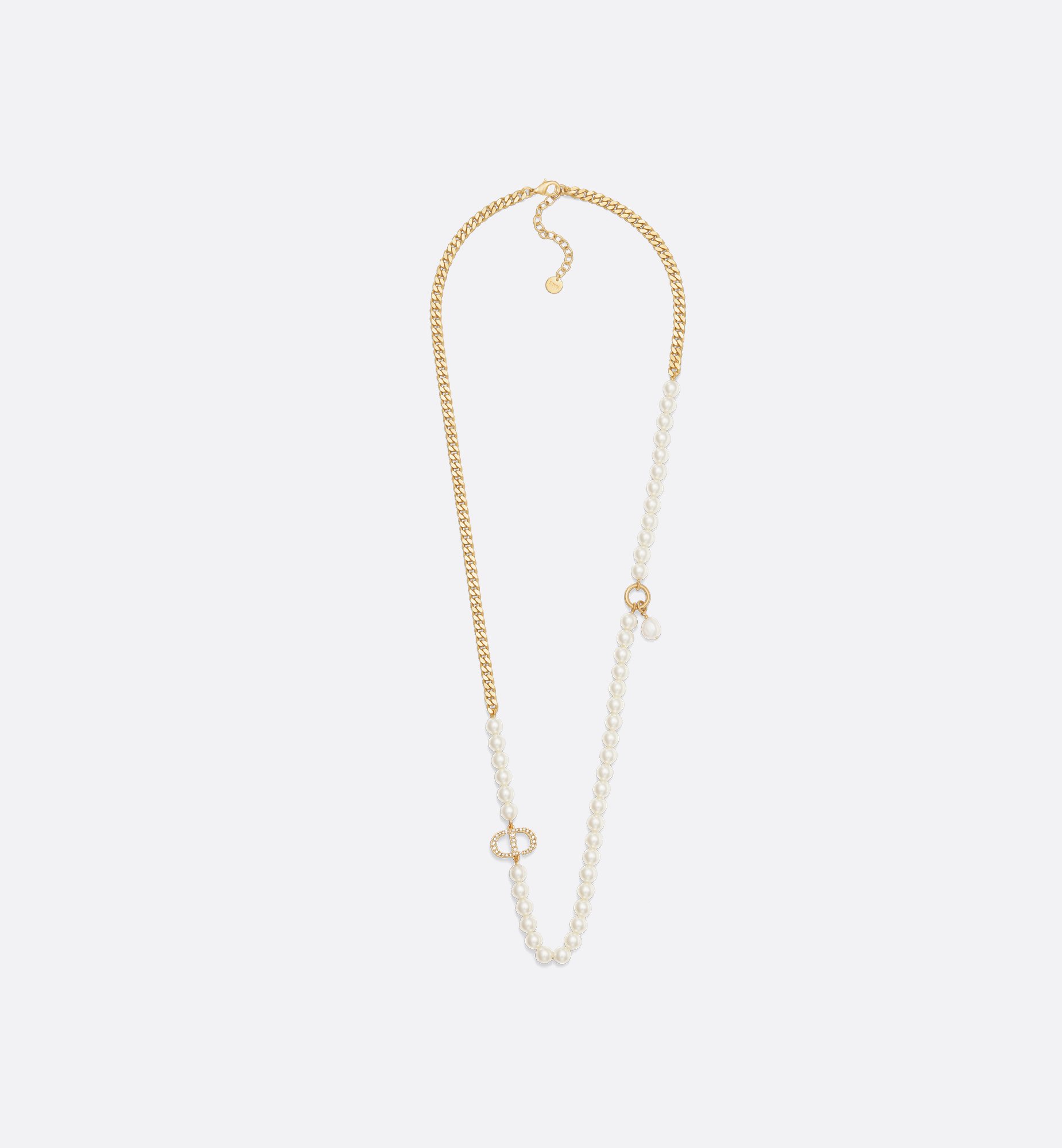 Clair D Lune Necklace Gold-Finish Metal and Silver-Tone Clair D Lune Necklace Gold-Finish Metal and Silver-Tone