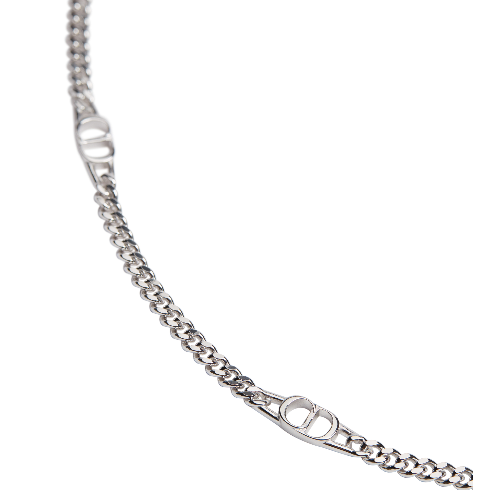 CD Icon 幼鏈環頸鏈 銀 E09