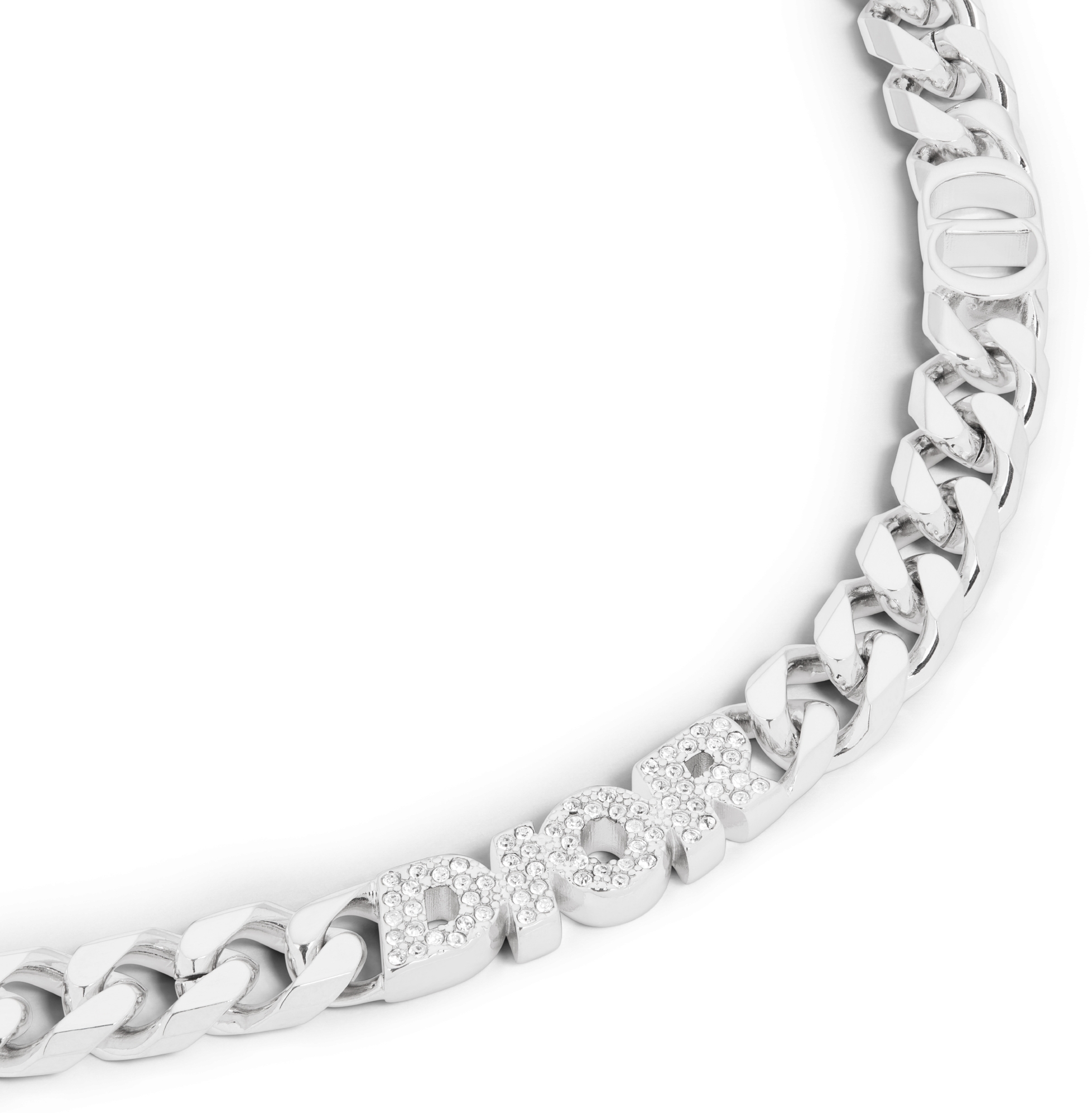 DIOR | Dior Italic チェーンリンク ネックレス 真鍮・クリスタル・レジン