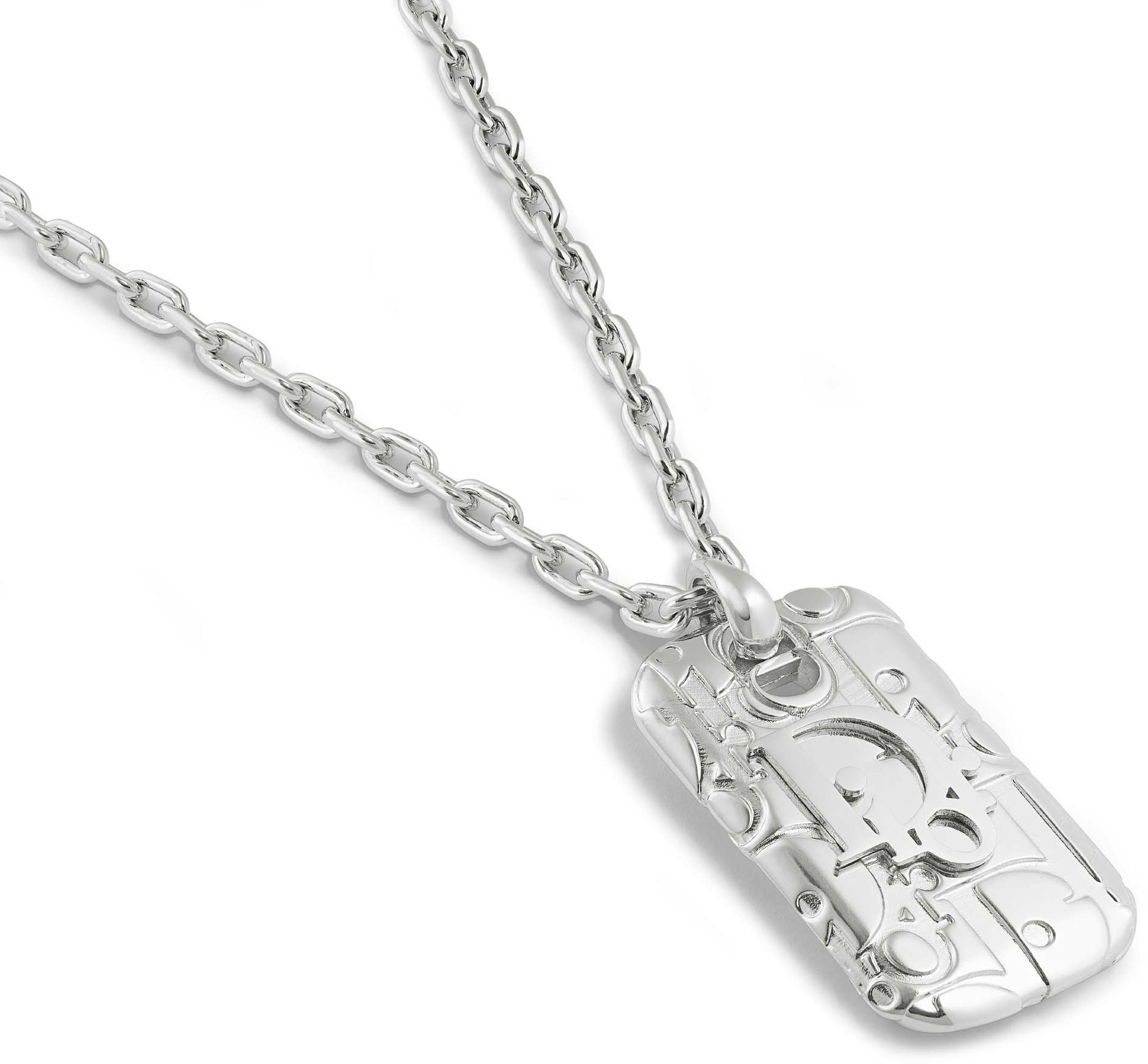 Dior silver necklace discount