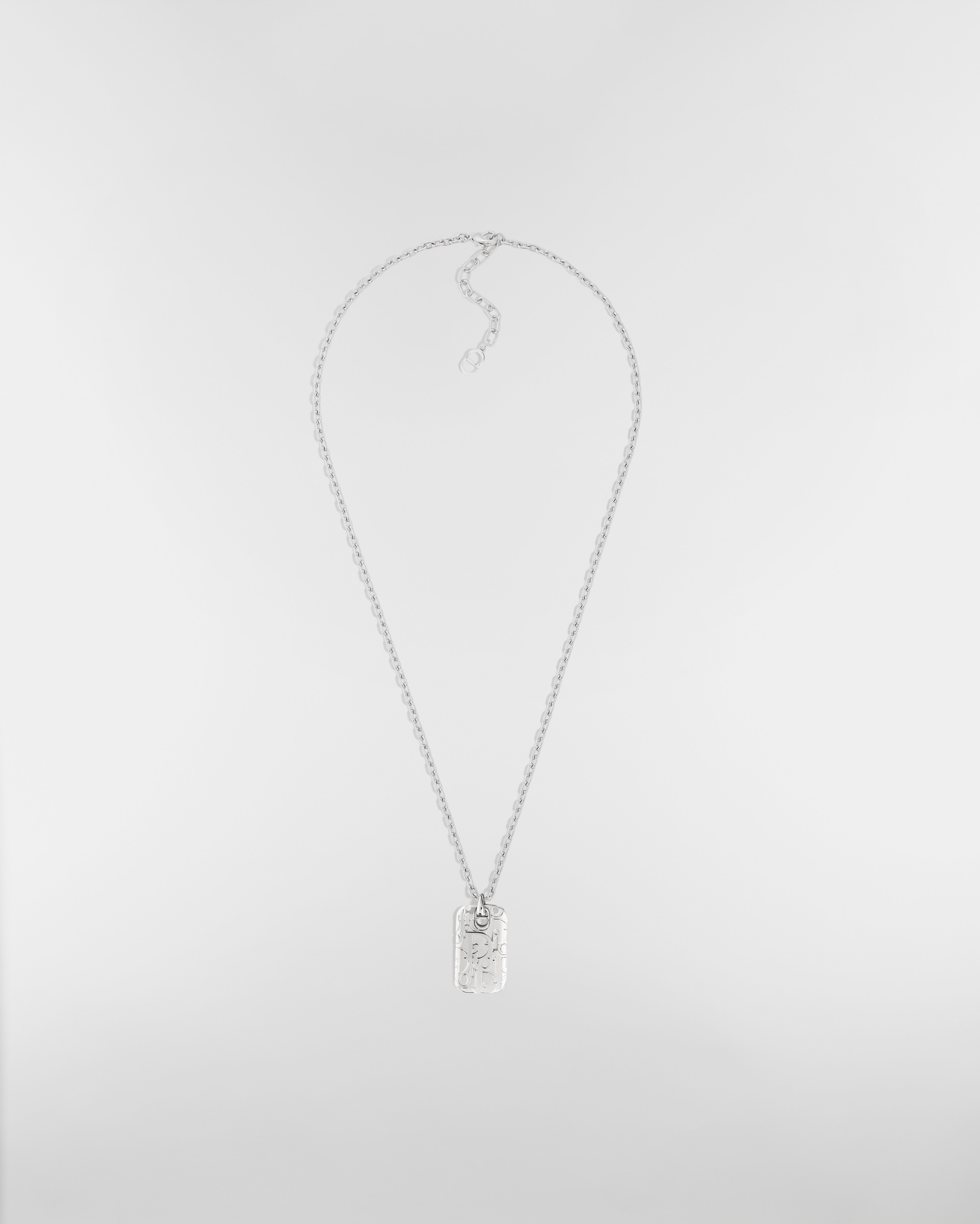 Dior Oblique Plate Pendant Necklace