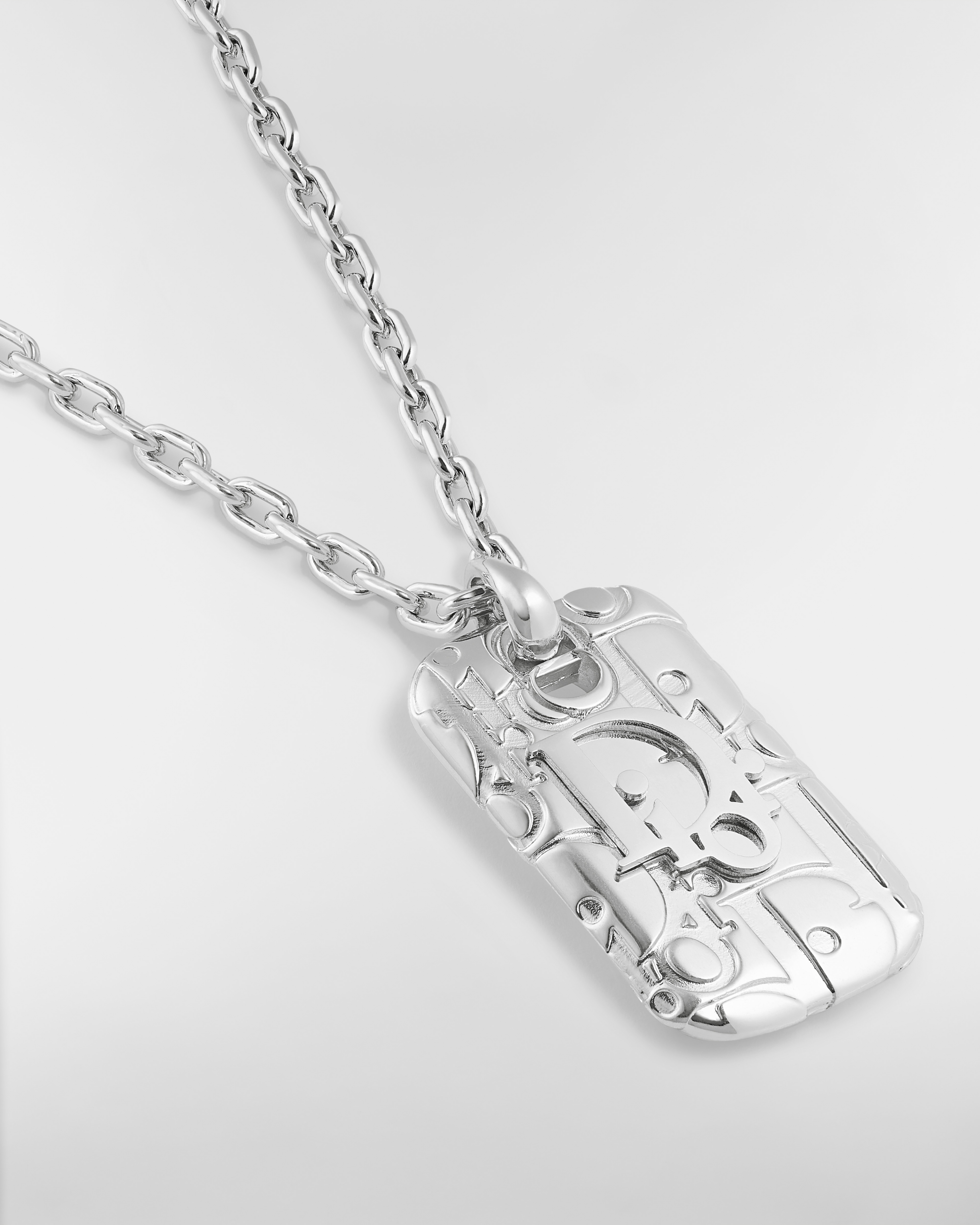 Dior Oblique Plate Pendant Necklace