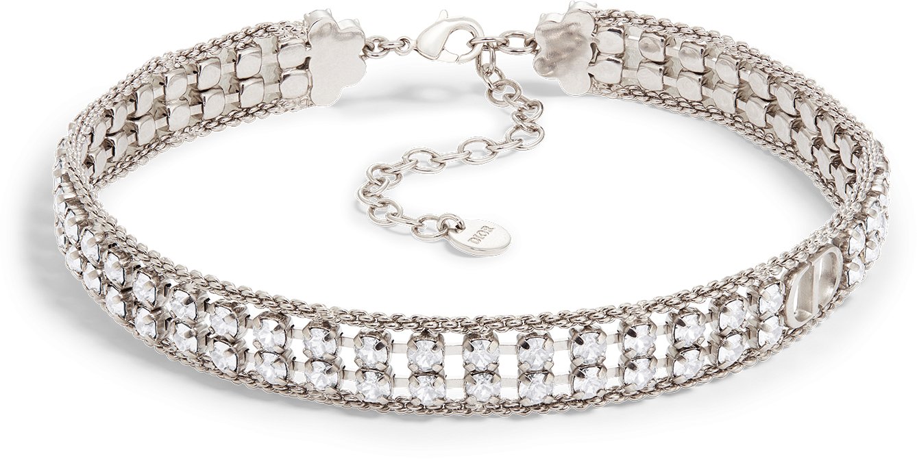 Dior choker silver sales