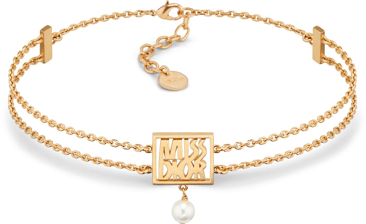 Dior gold choker discount