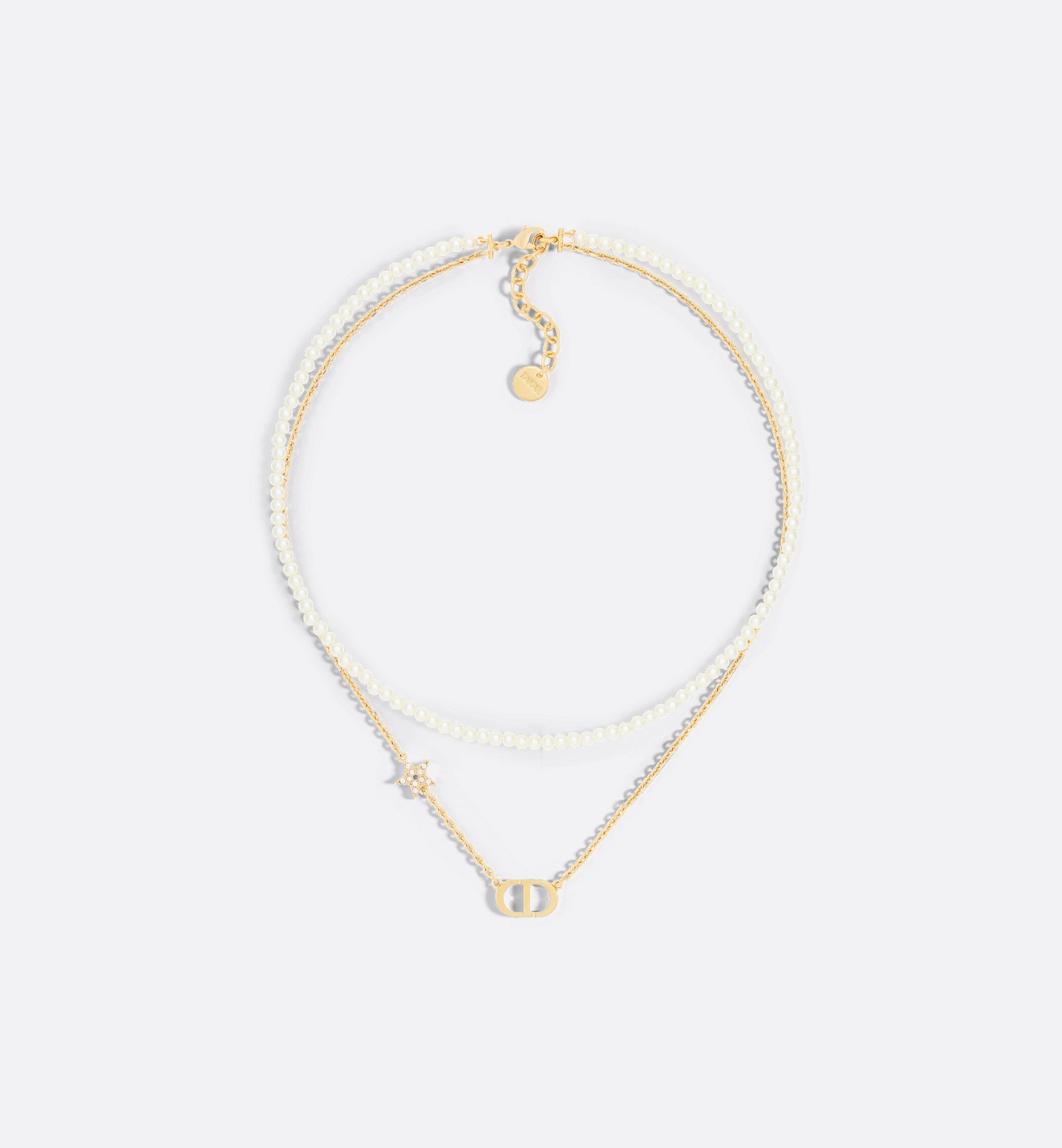 DIOR | Petit CD ネックレス メタル・レジンパール・クリスタル DIOR | Petit CD ネックレス メタル・レジンパール・クリスタル