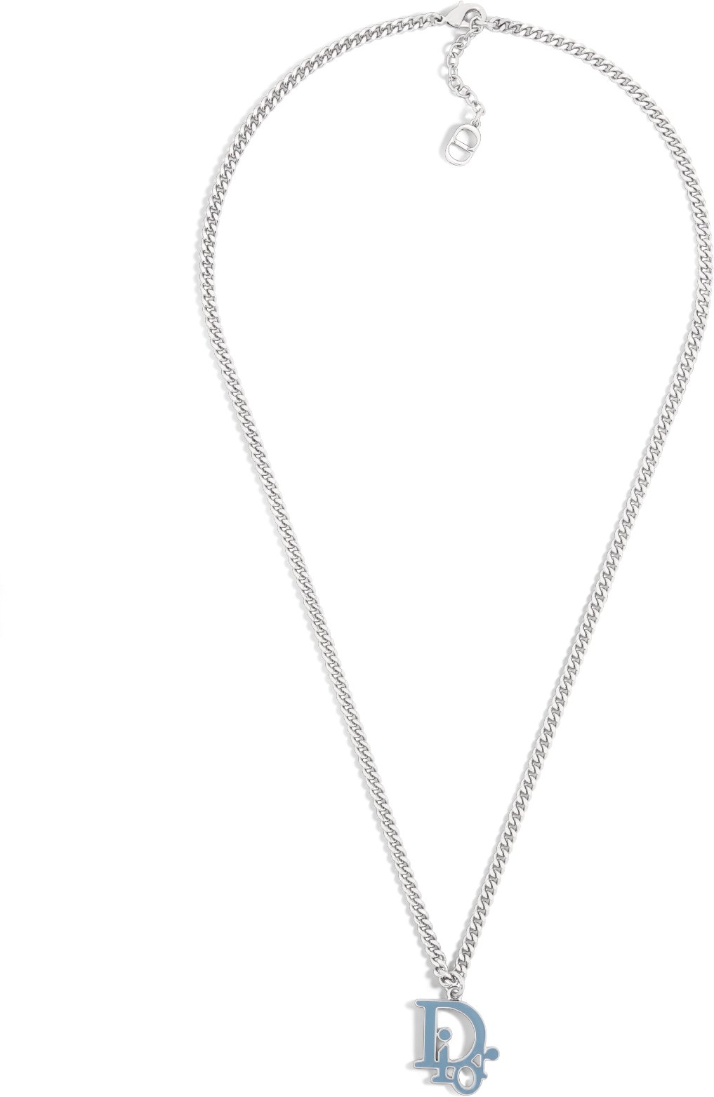 Dior Oblique Pendant Necklace Front view Front view