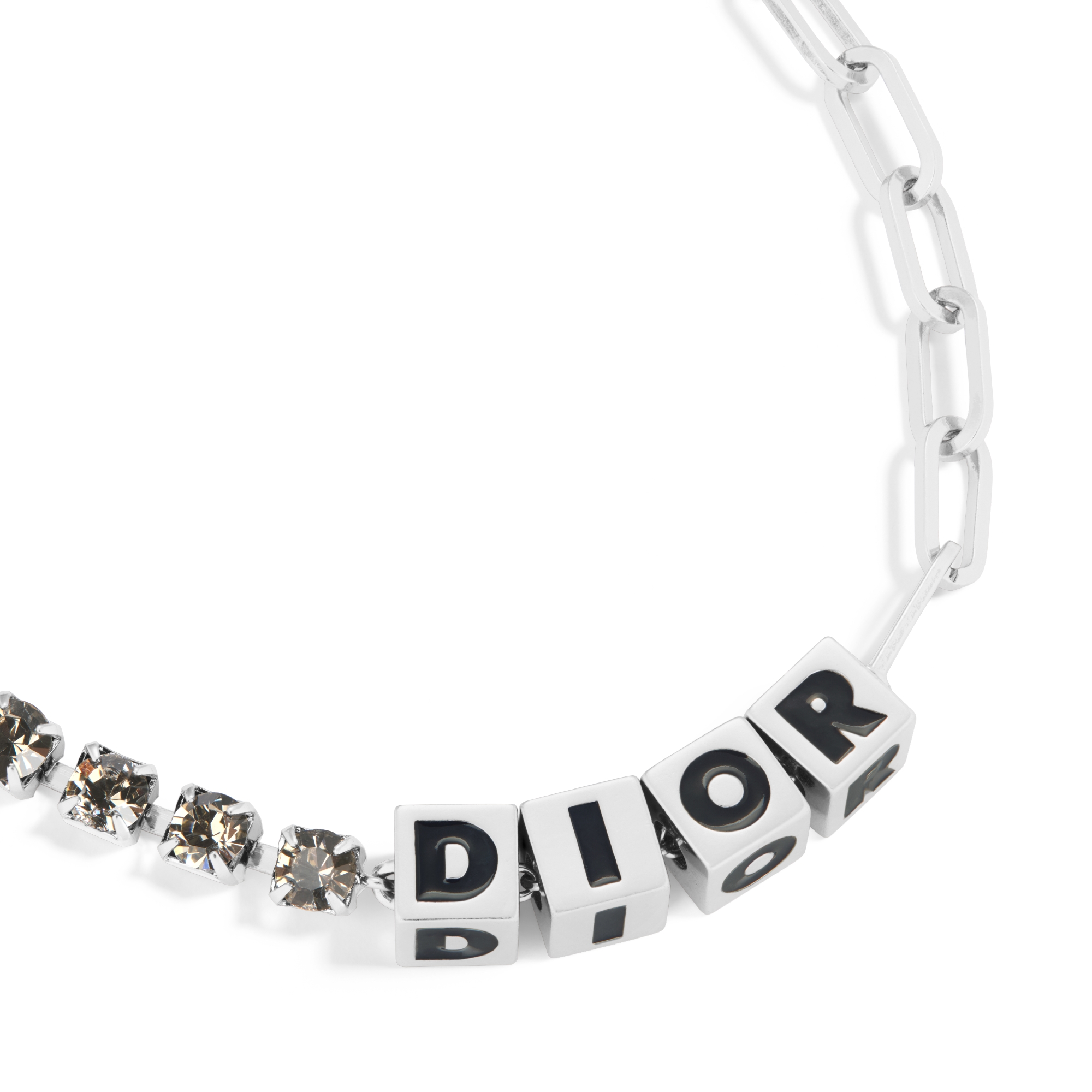 DIOR | Dior Cube ネックレス 真鍮・クリスタル・ラッカー