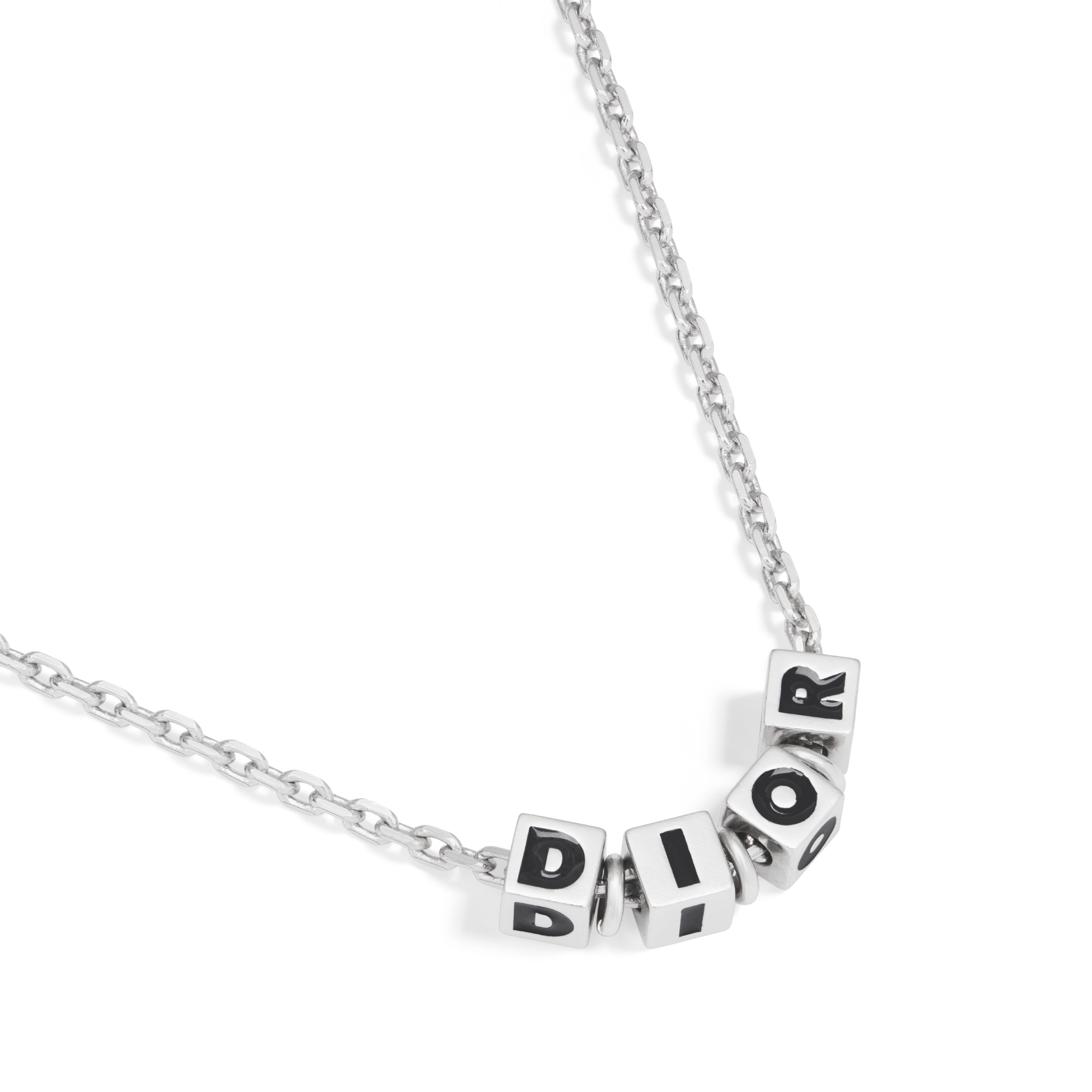 Dior Cube ペンダントネックレス 真鍮 & ラッカー E09