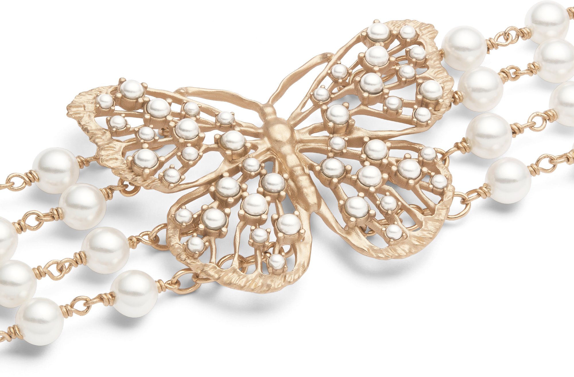 Toile de Jouy Papillon Choker Detailed view