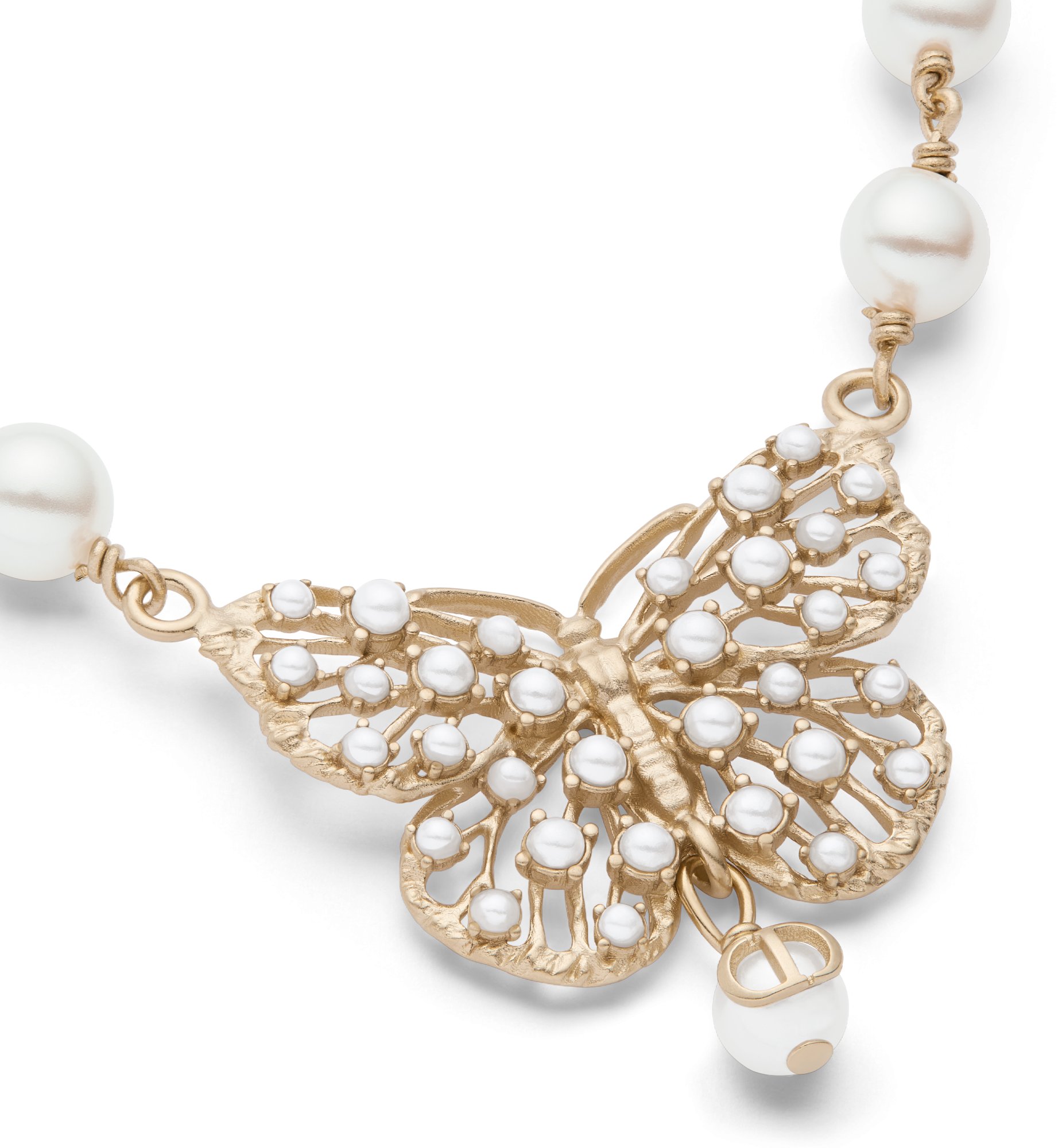 Toile de Jouy Papillon Necklace Detailed view