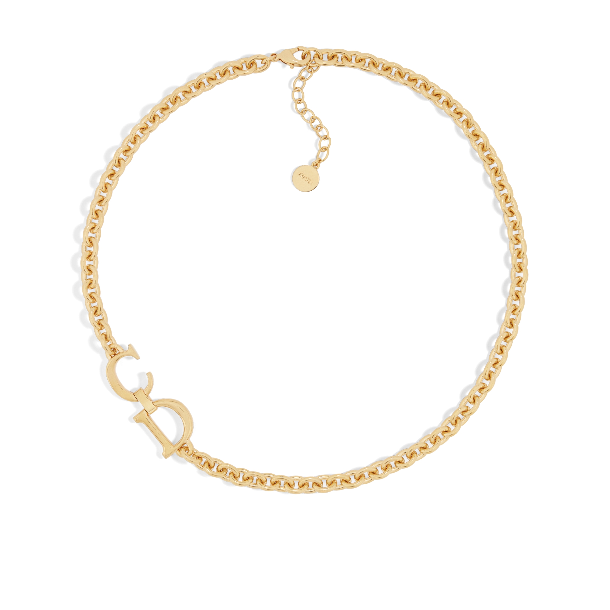 Saddle Necklace Gold-Finish Metal | DIOR