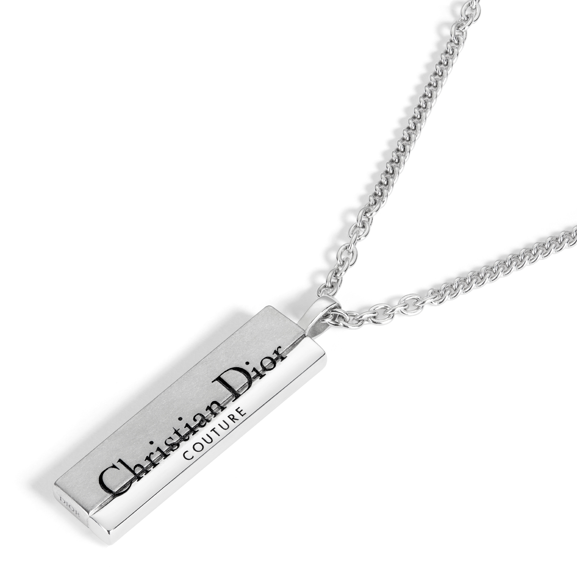 Christian Dior Couture Cut Plate Pendant Necklace