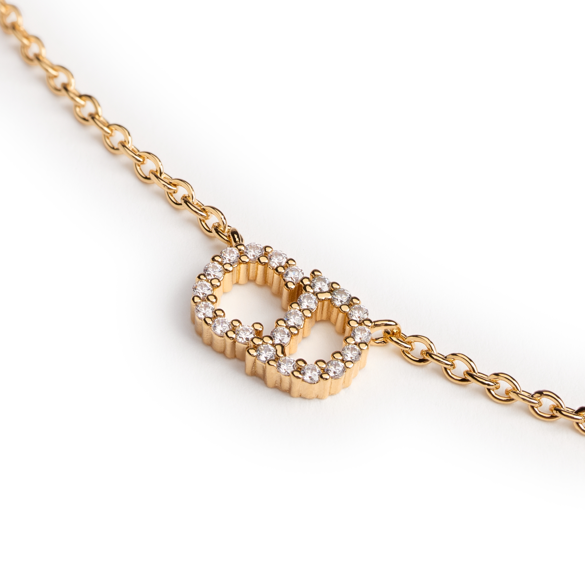 Clair D Lune Necklace Gold-Finish Metal and Sparkling Crystals | DIOR