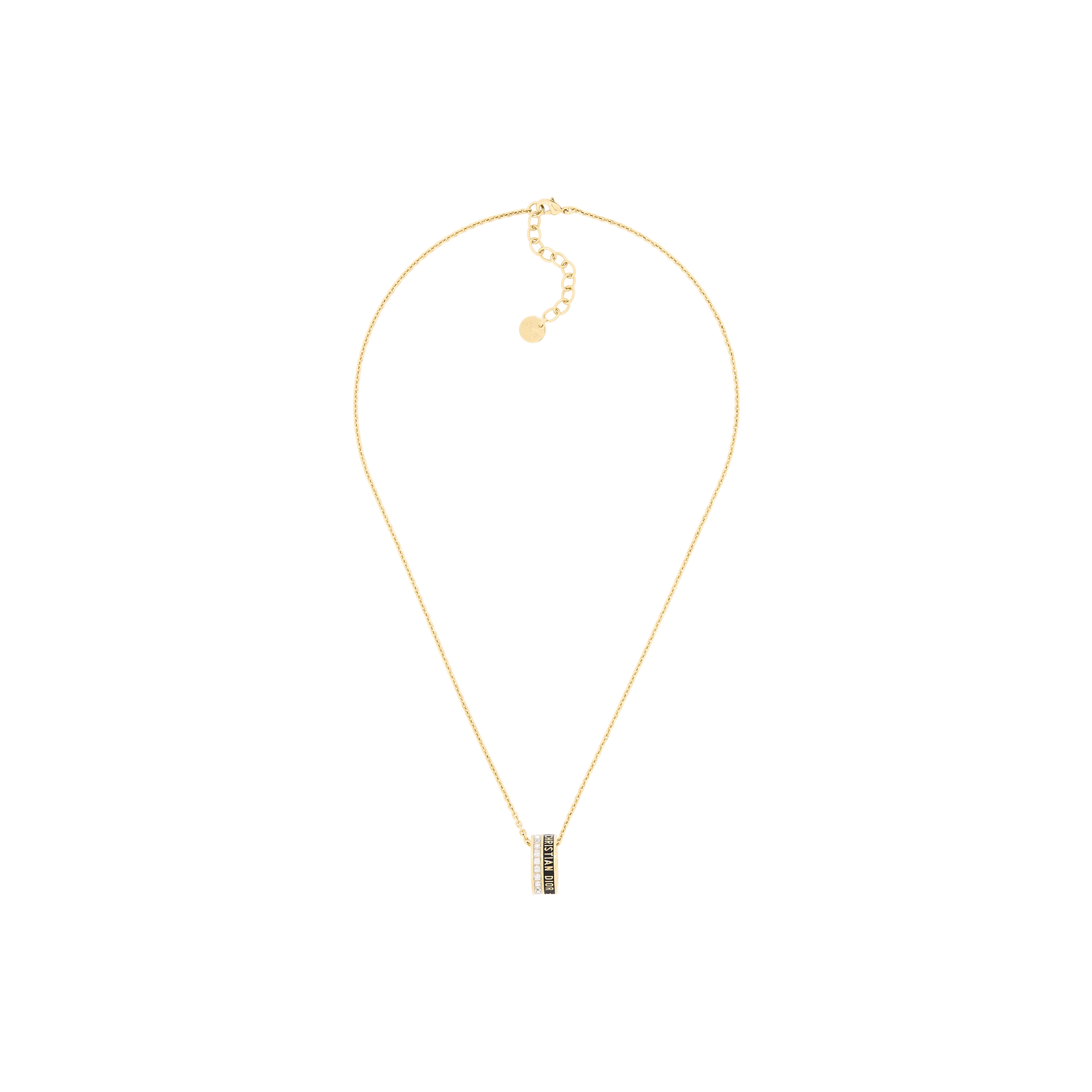  Métal finition dorée, cristaux étincelants et laque noire