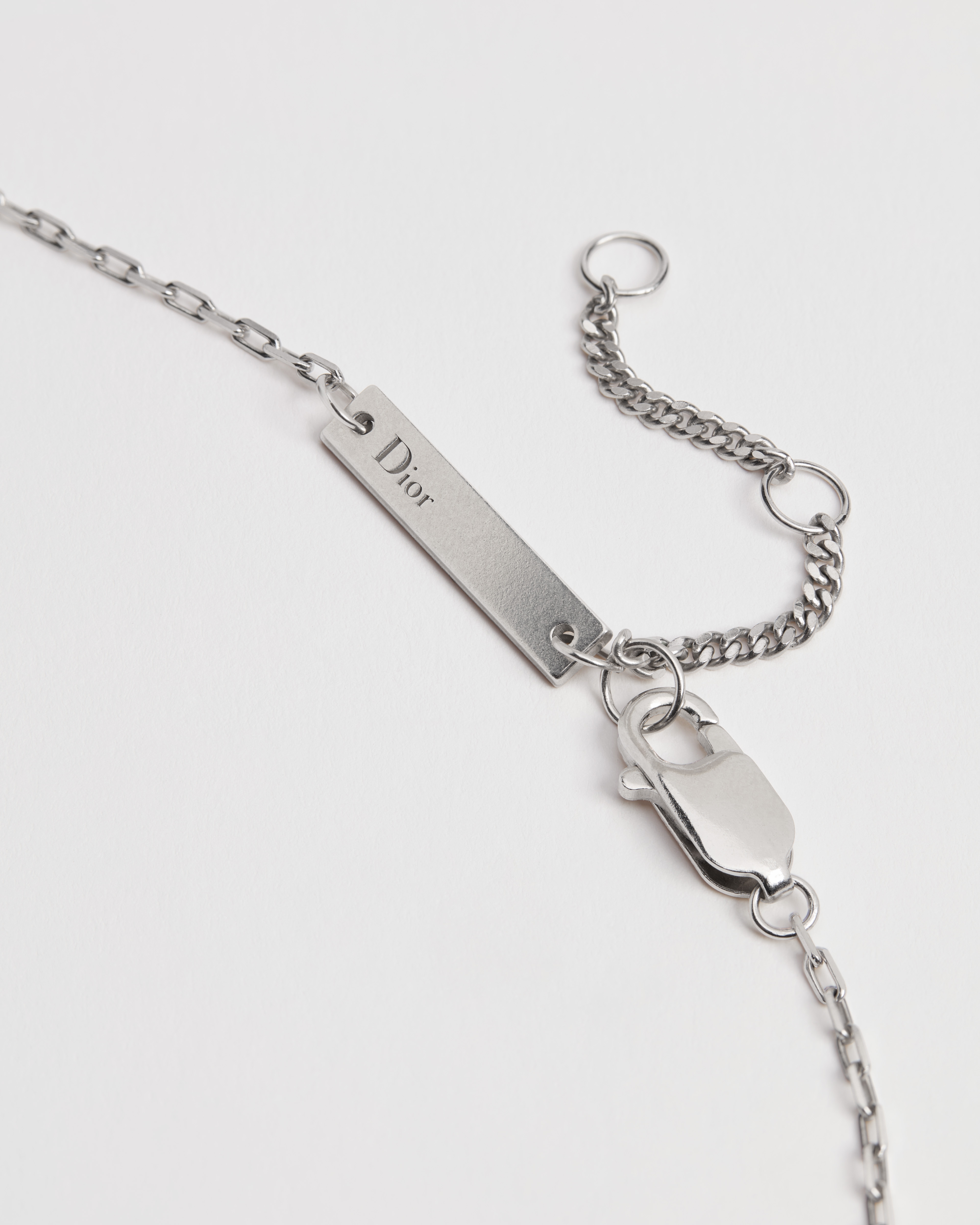 Dior Couture Charms Horse Pendant Necklace Silver E10