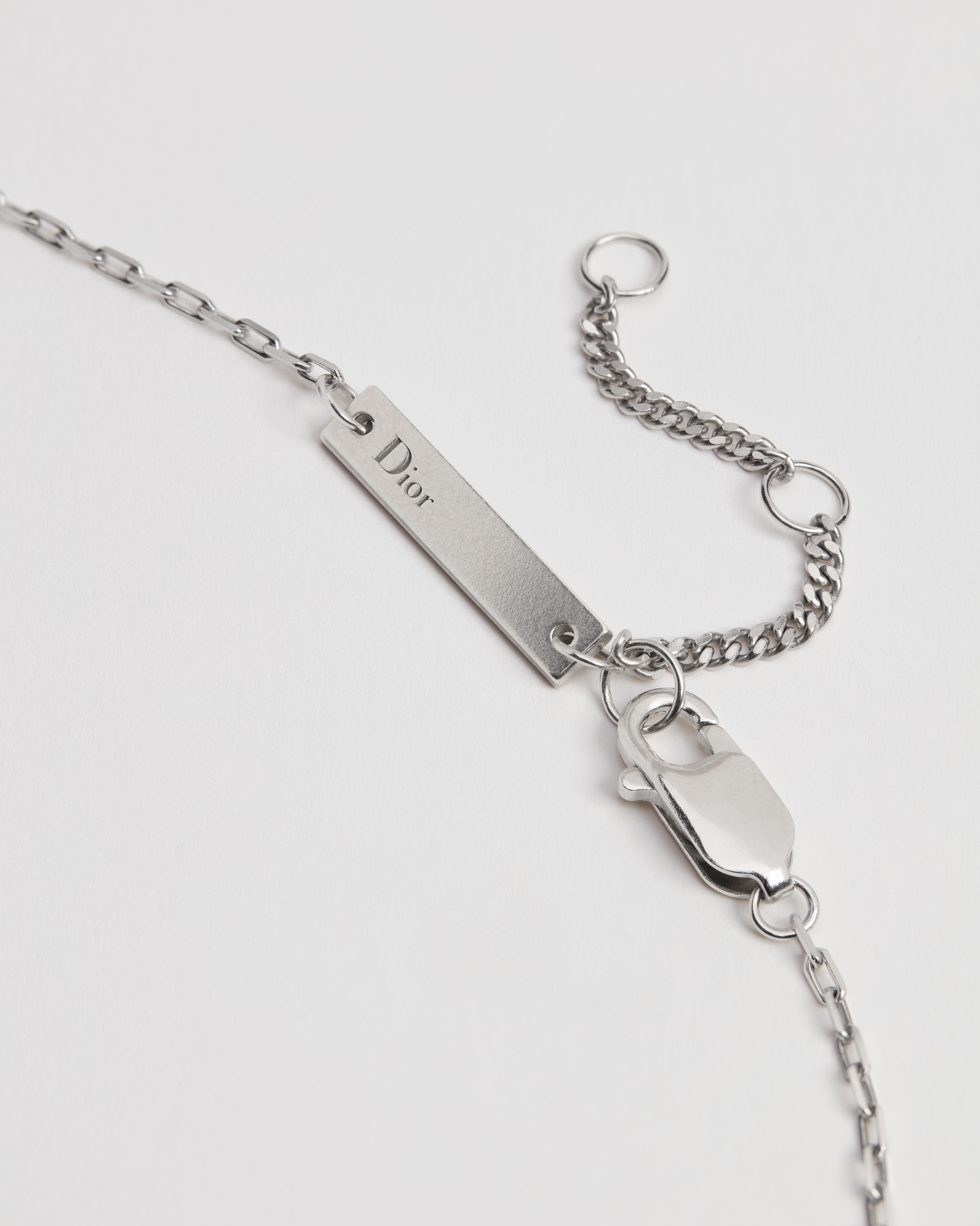 Dior Couture 참 꿀벌 펜던트 목걸이 실버 E10