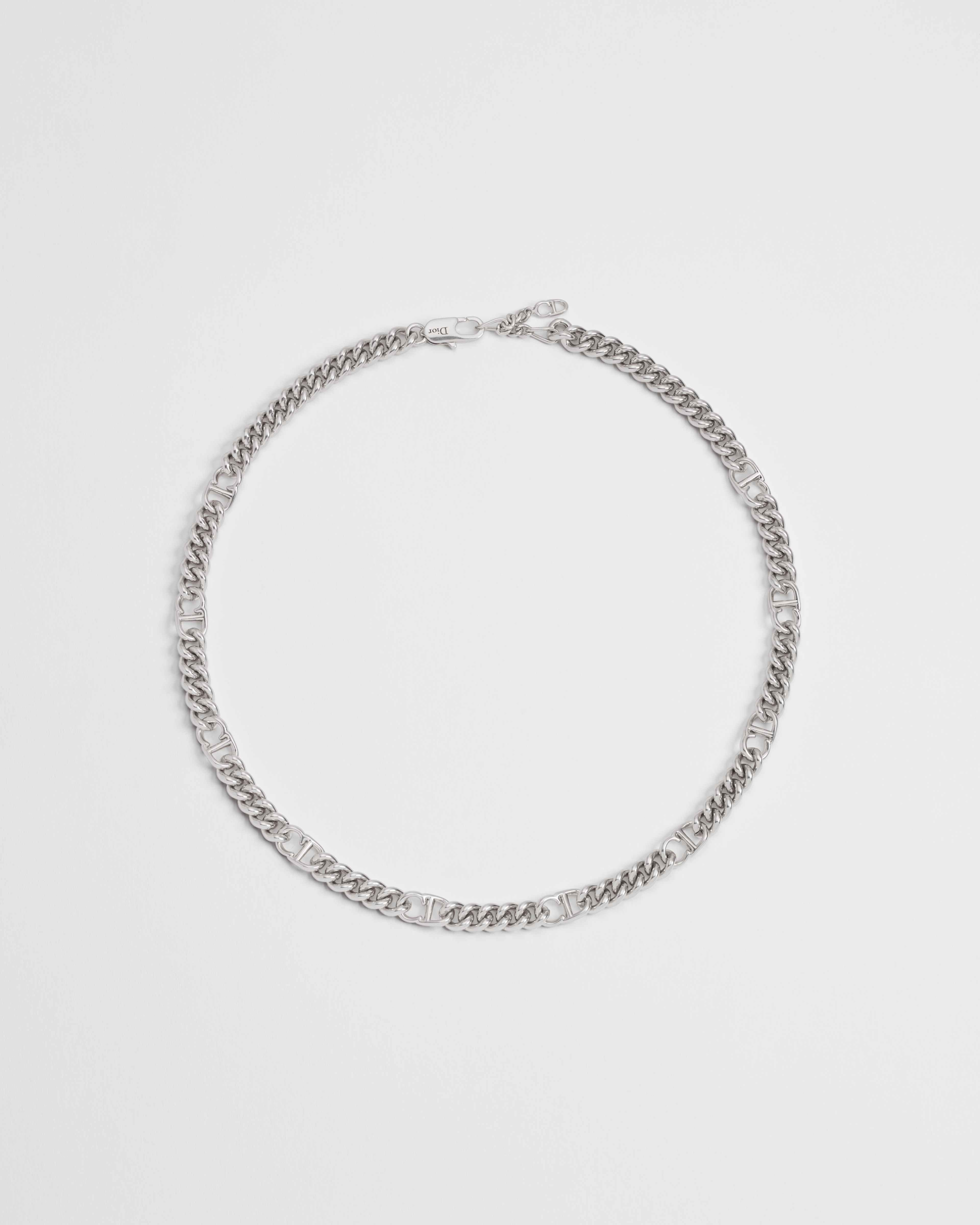 CD Icon Thin Chain Link Necklace