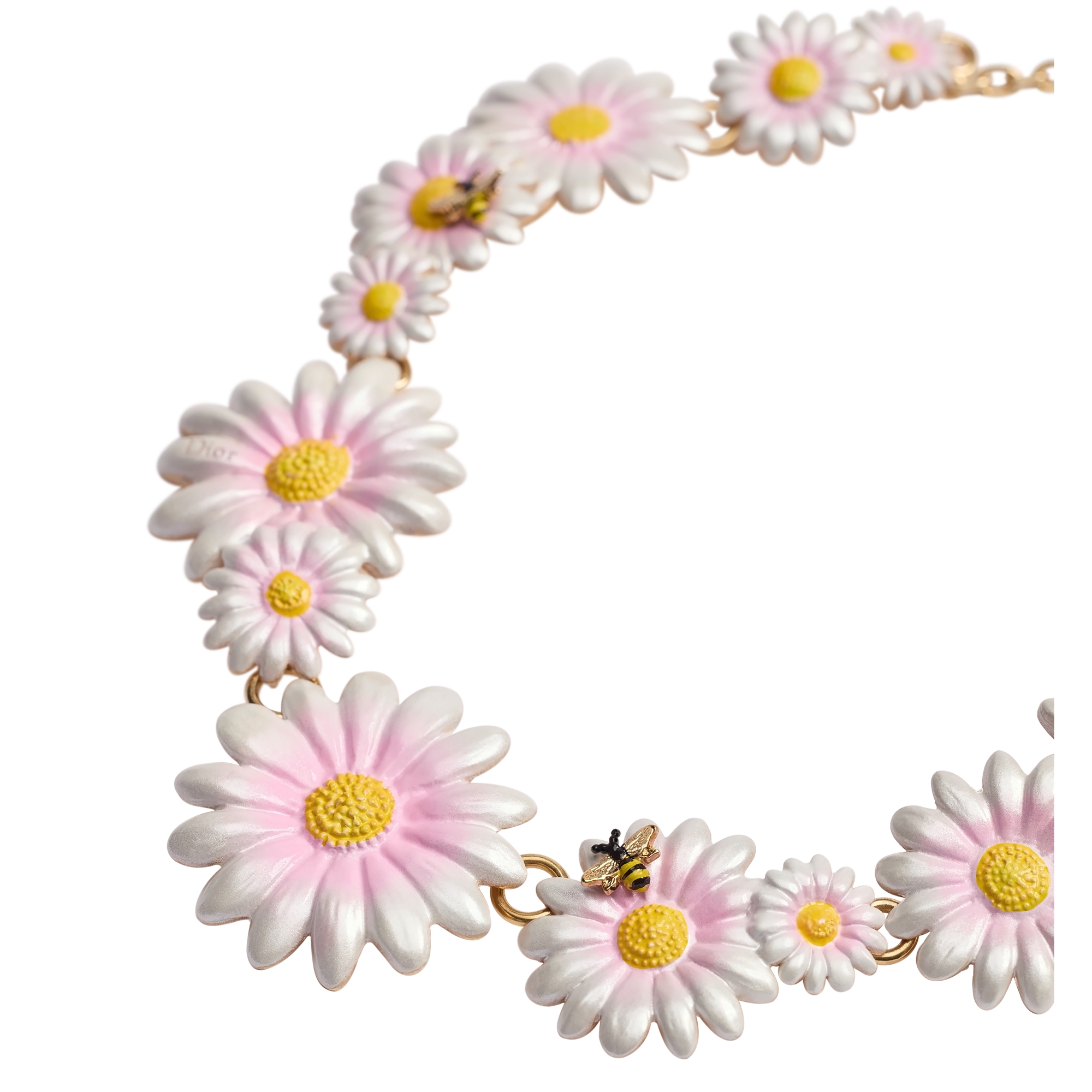 Dior Daisy Necklace Gold-Finish Metal and Multicolor Lacquer E09