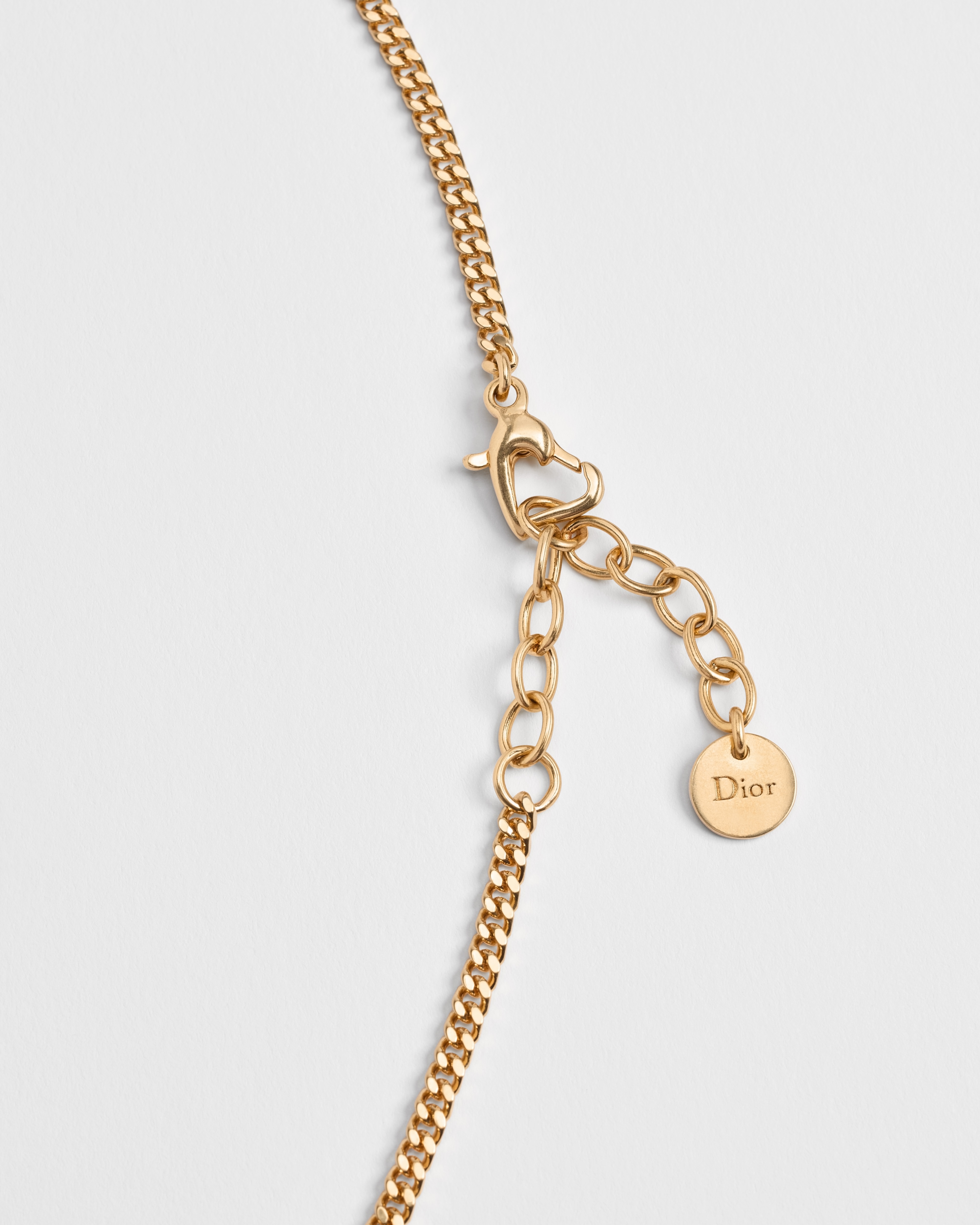 Dioramour Doves & Roses Necklace Gold-Finish Metal and Multicolor Lacquer E10