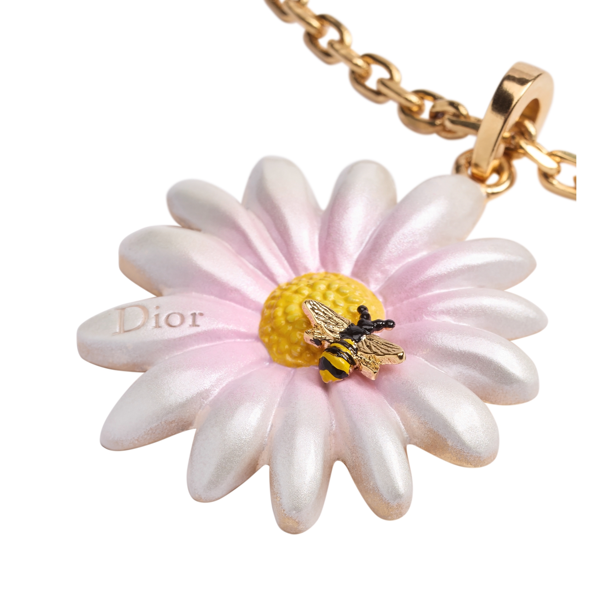 Dior Daisy Necklace Gold-Finish Metal and Multicolor Lacquer E11