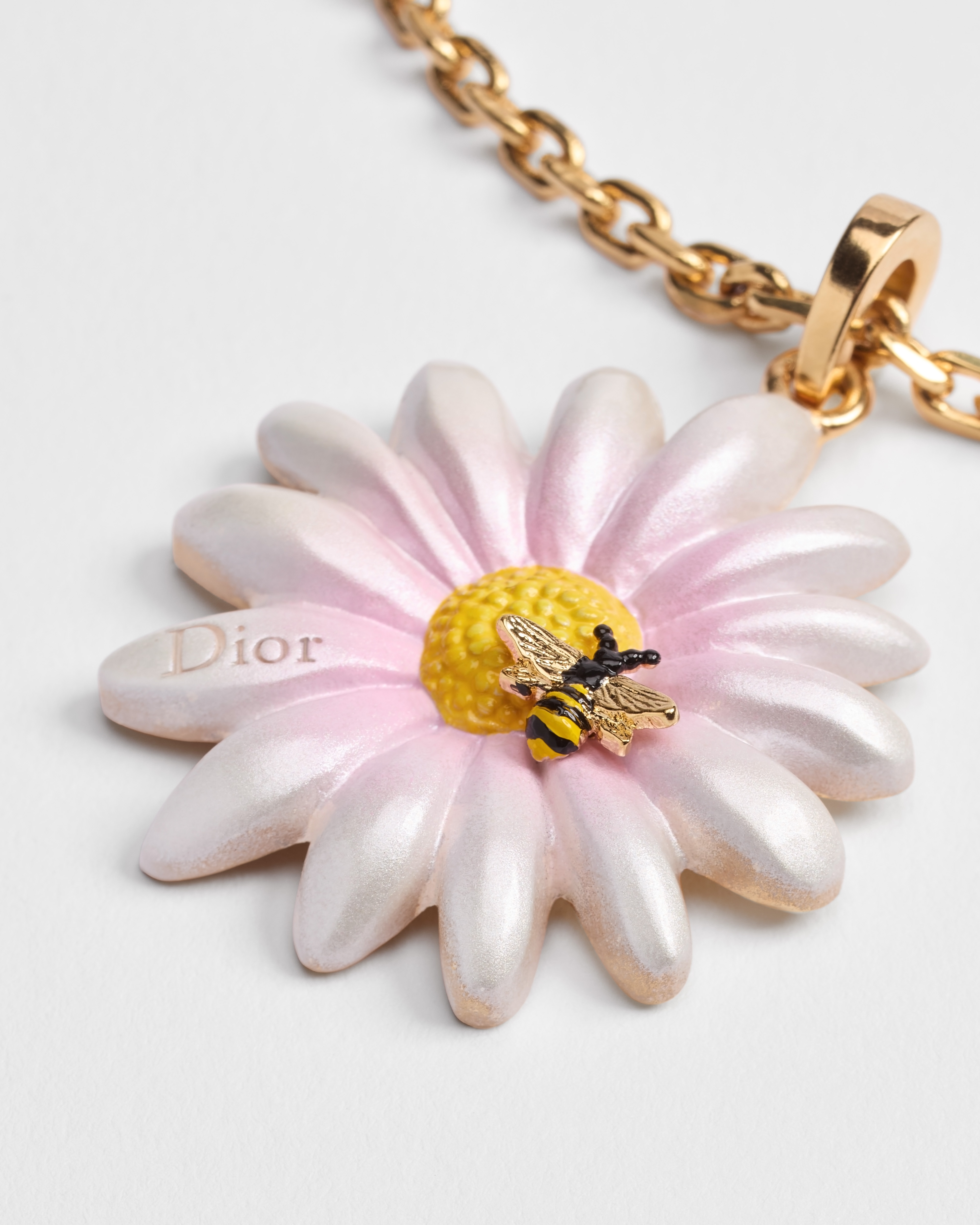 Dior Daisy Necklace Gold-Finish Metal and Multicolor Lacquer E11
