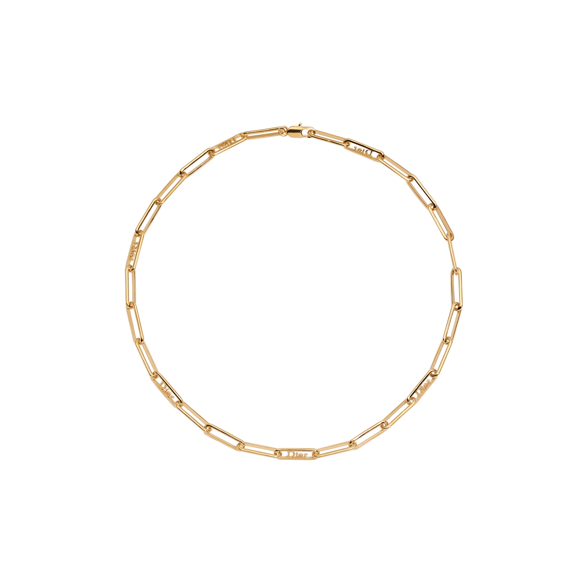 Dior Link Necklace Gold-Finish Metal | DIOR