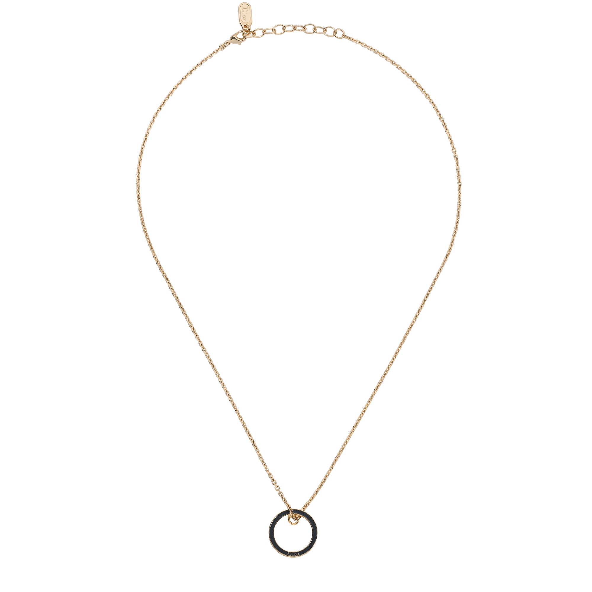 Dior Night Code Necklace Gold-Finish Metal, Latte Lacquer and Crystals ...