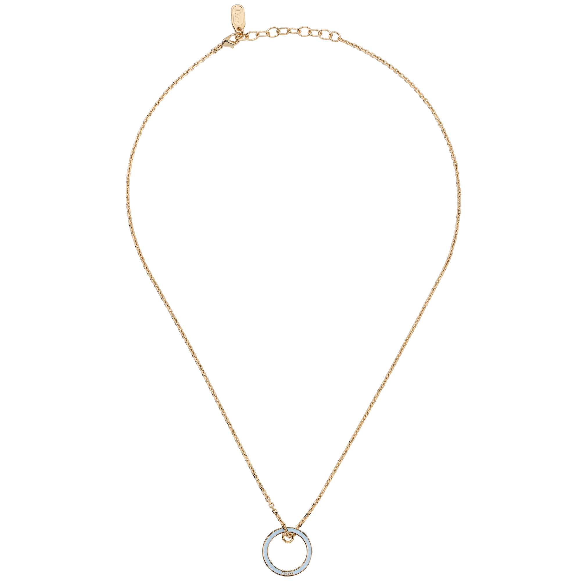  Gold-Finish Metal, Crystals and Sky Blue Lacquer