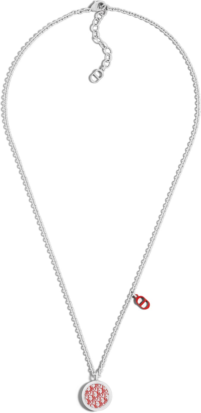 Dior Oblique 吊墜頸鏈 aria_frontView aria_frontView