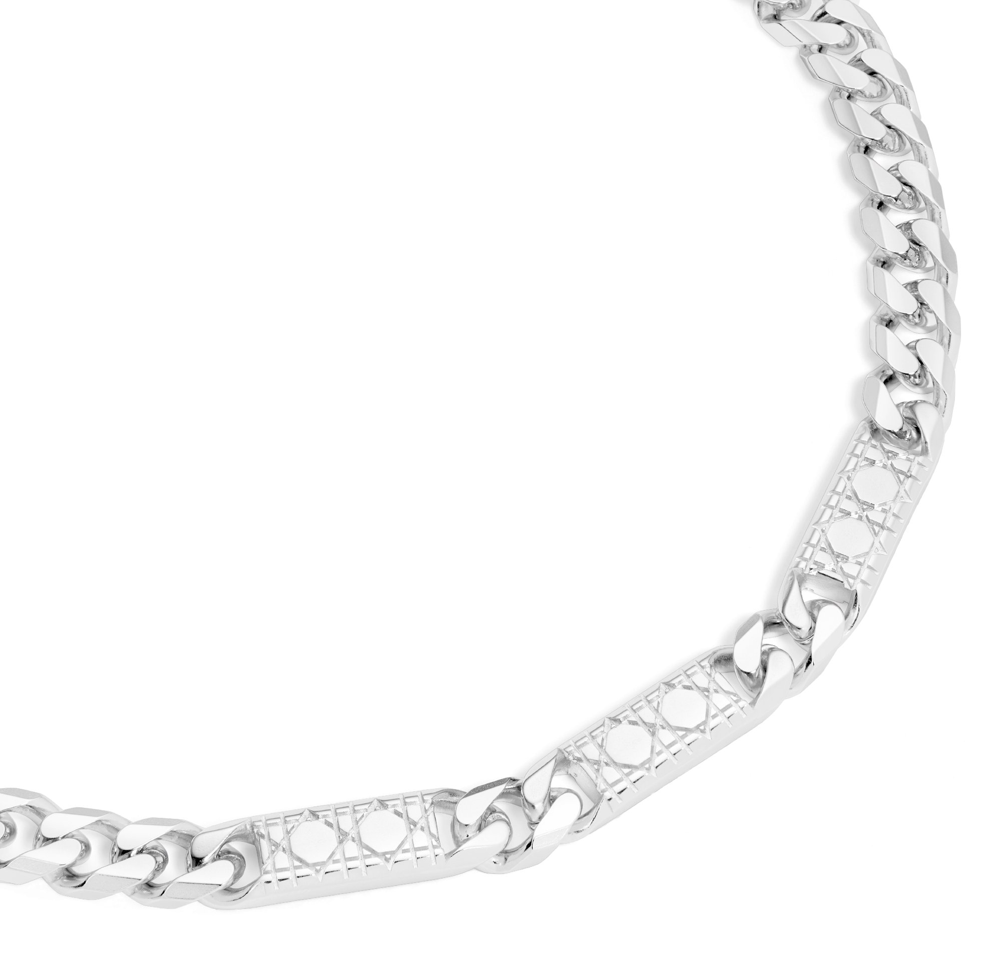 Cannage Chain Link Necklace