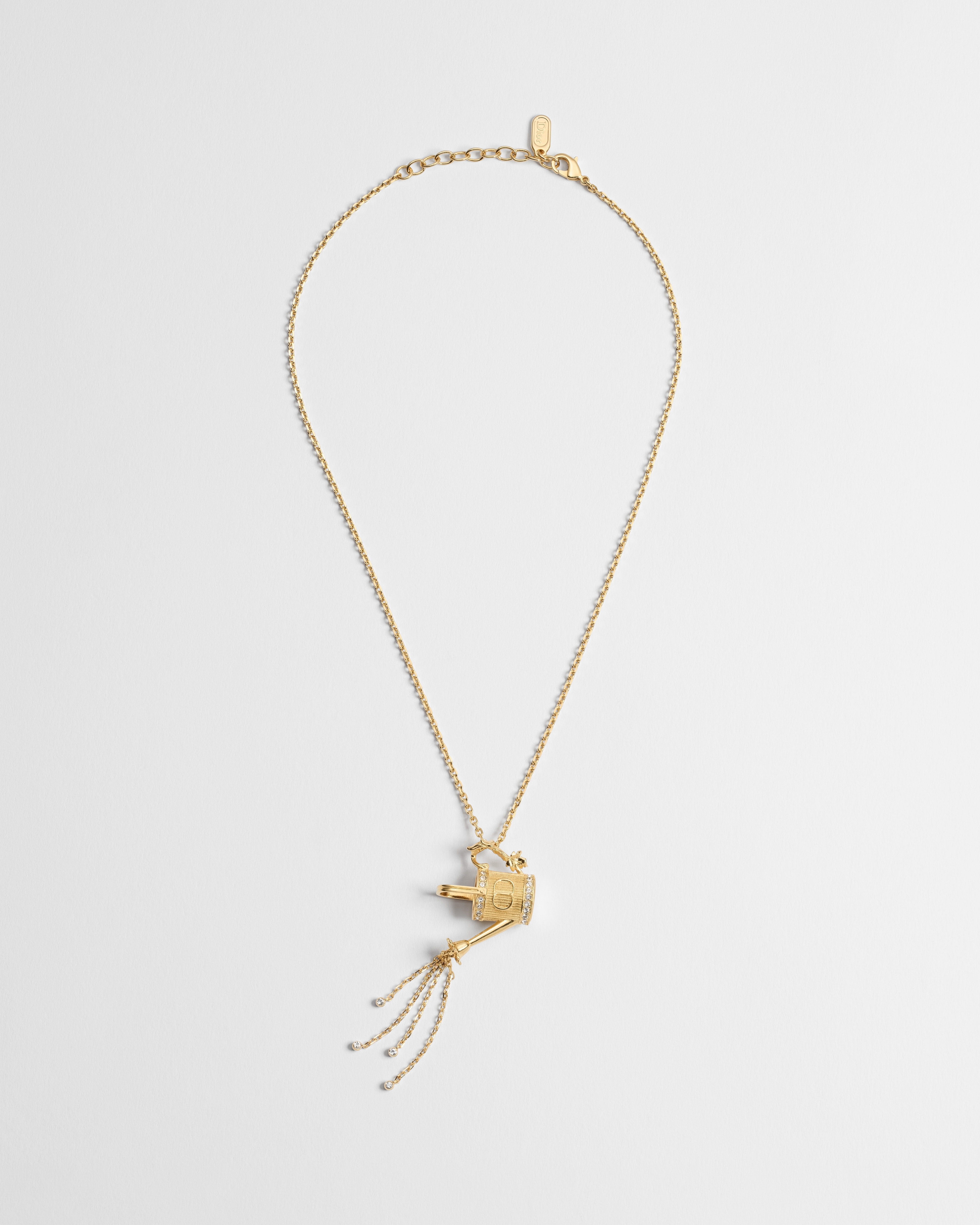 Collier Jardin d'Atelier Dior Métal finition dorée et cristaux E01