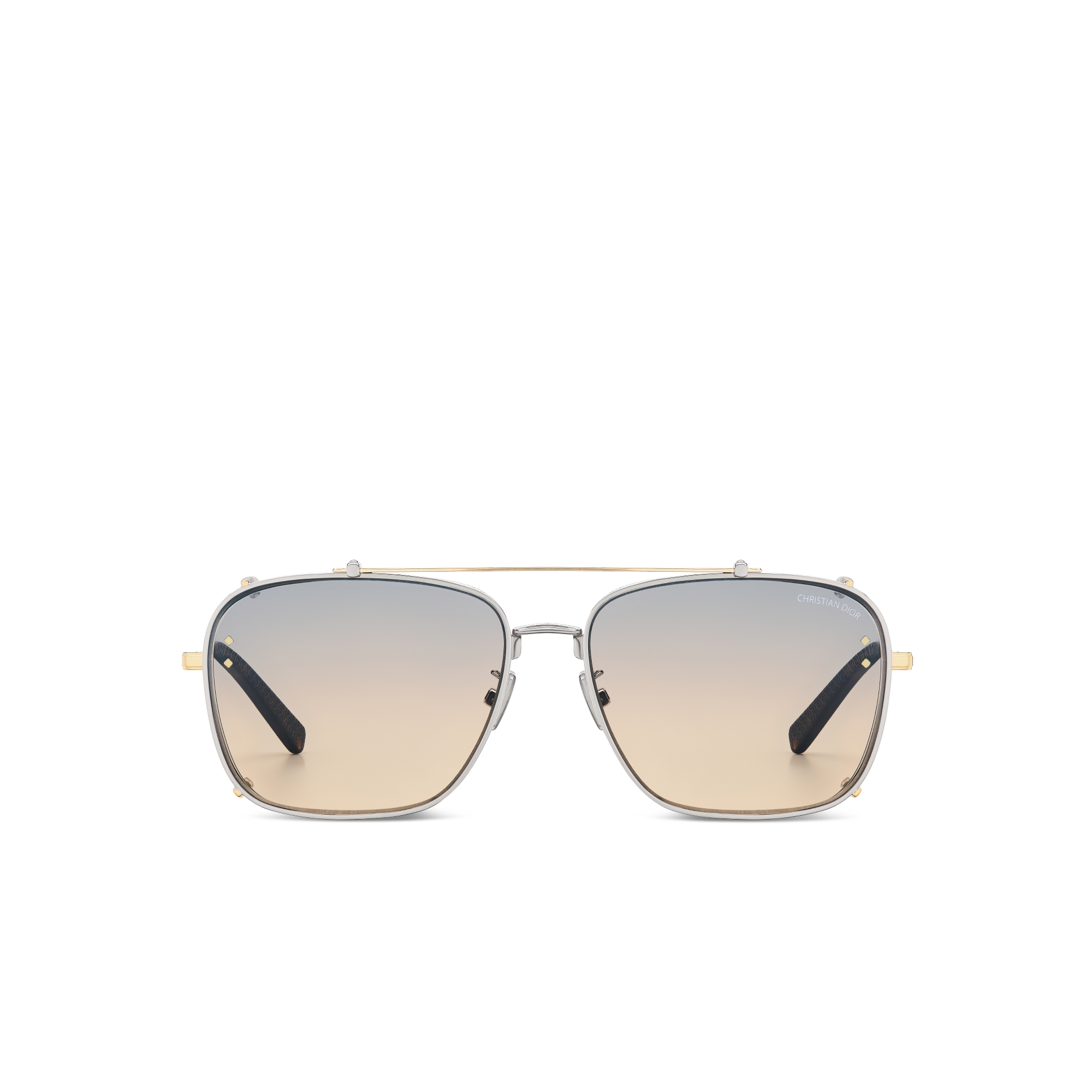 CD Diamond S4U Gradient Purple-to-Yellow Square Sunglasses E01