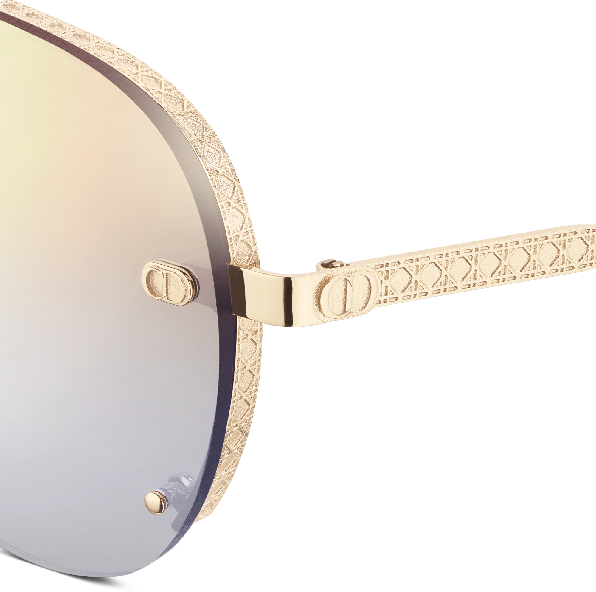 NeoDior A1U Gold Mirrored Aviator Sunglasses DIOR