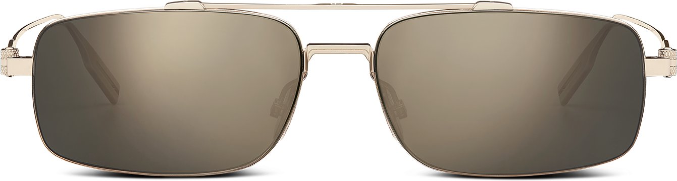 NeoDior S3U Rechthoekige zonnebril met bronskleurige spiegelglazen | DIOR