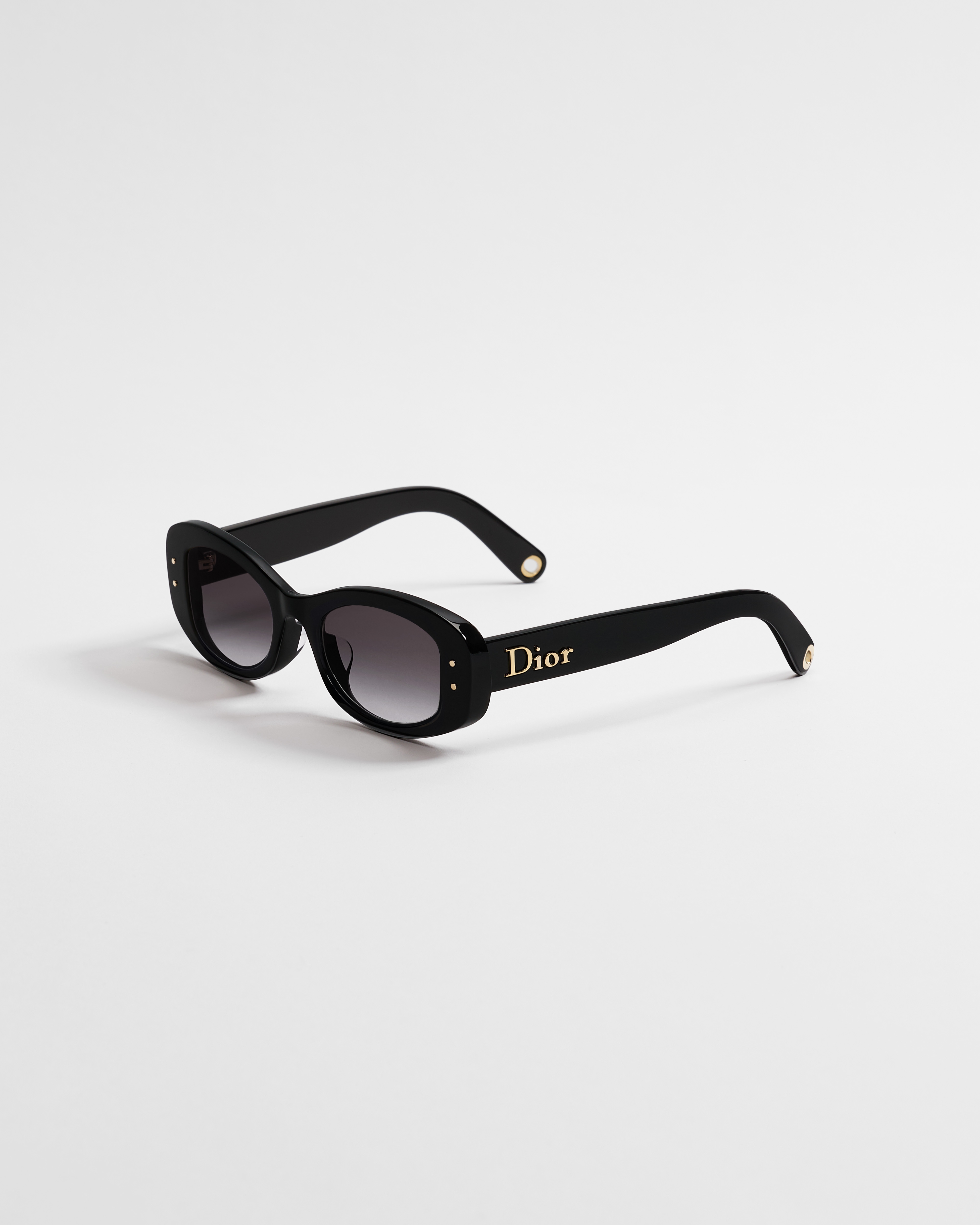 New Dior B2F Black Oval Sunglasses E03