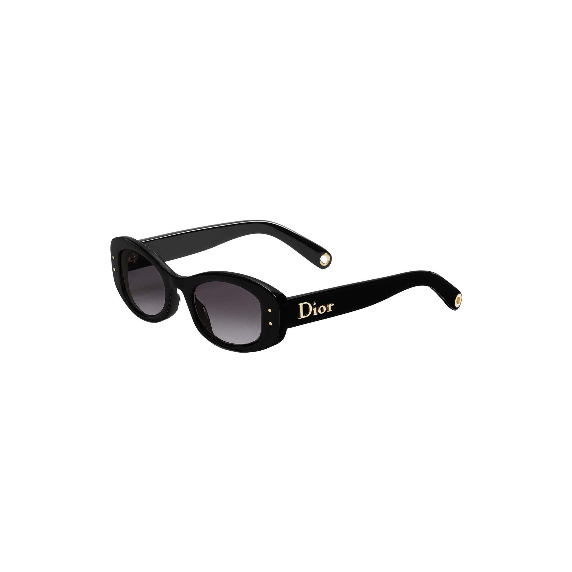 Gafas de sol ovaladas negras