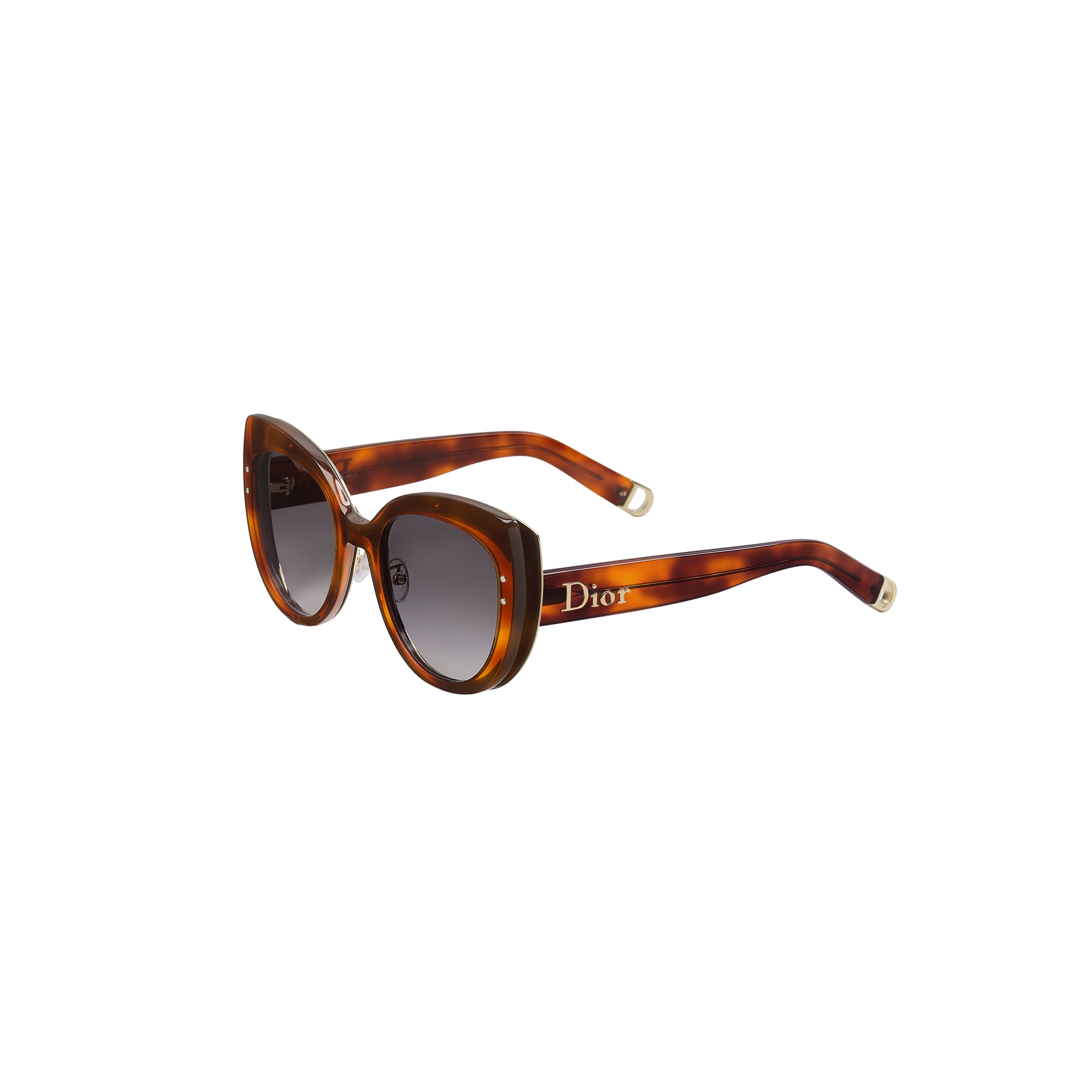  Honey Tortoiseshell-Effect Round Sunglasses