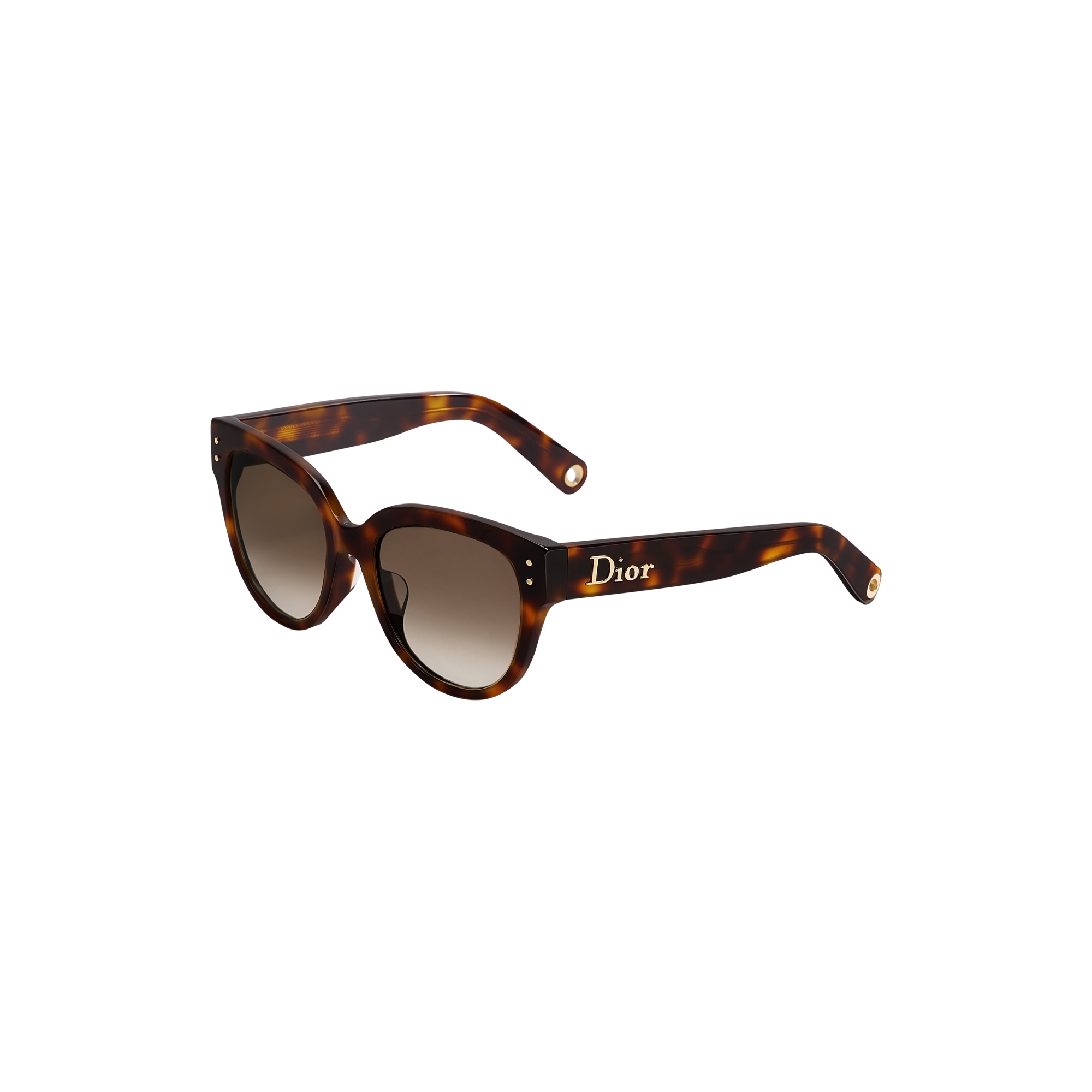  Brown Tortoiseshell-Effect Round Sunglasses