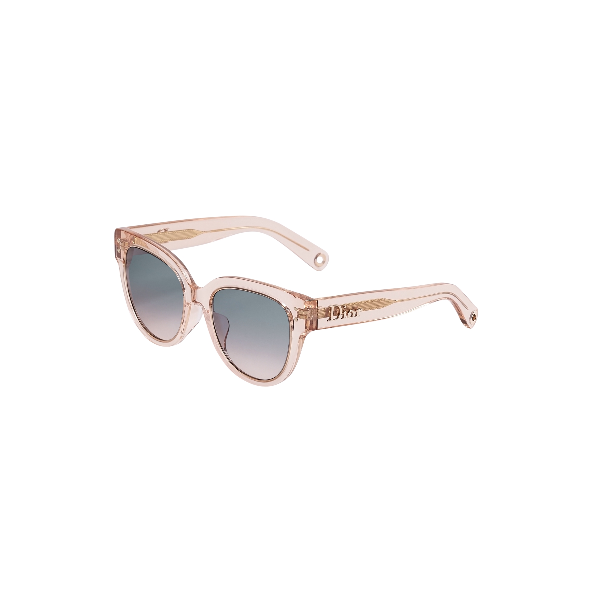  Transparent Pink Round Sunglasses
