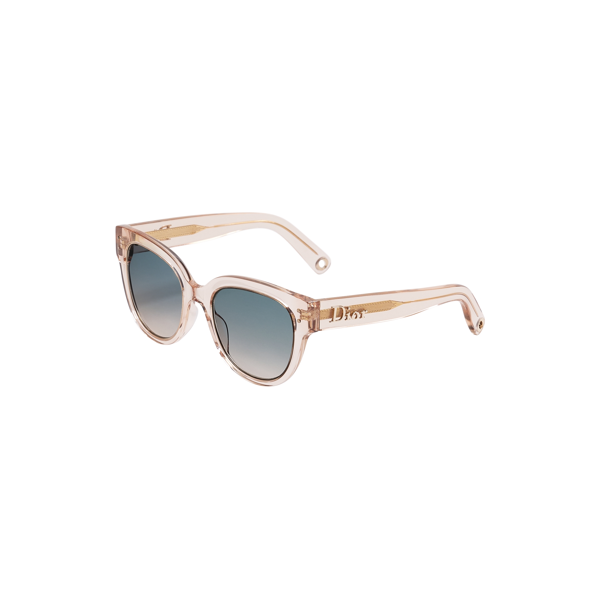  Transparent Pink Round Sunglasses