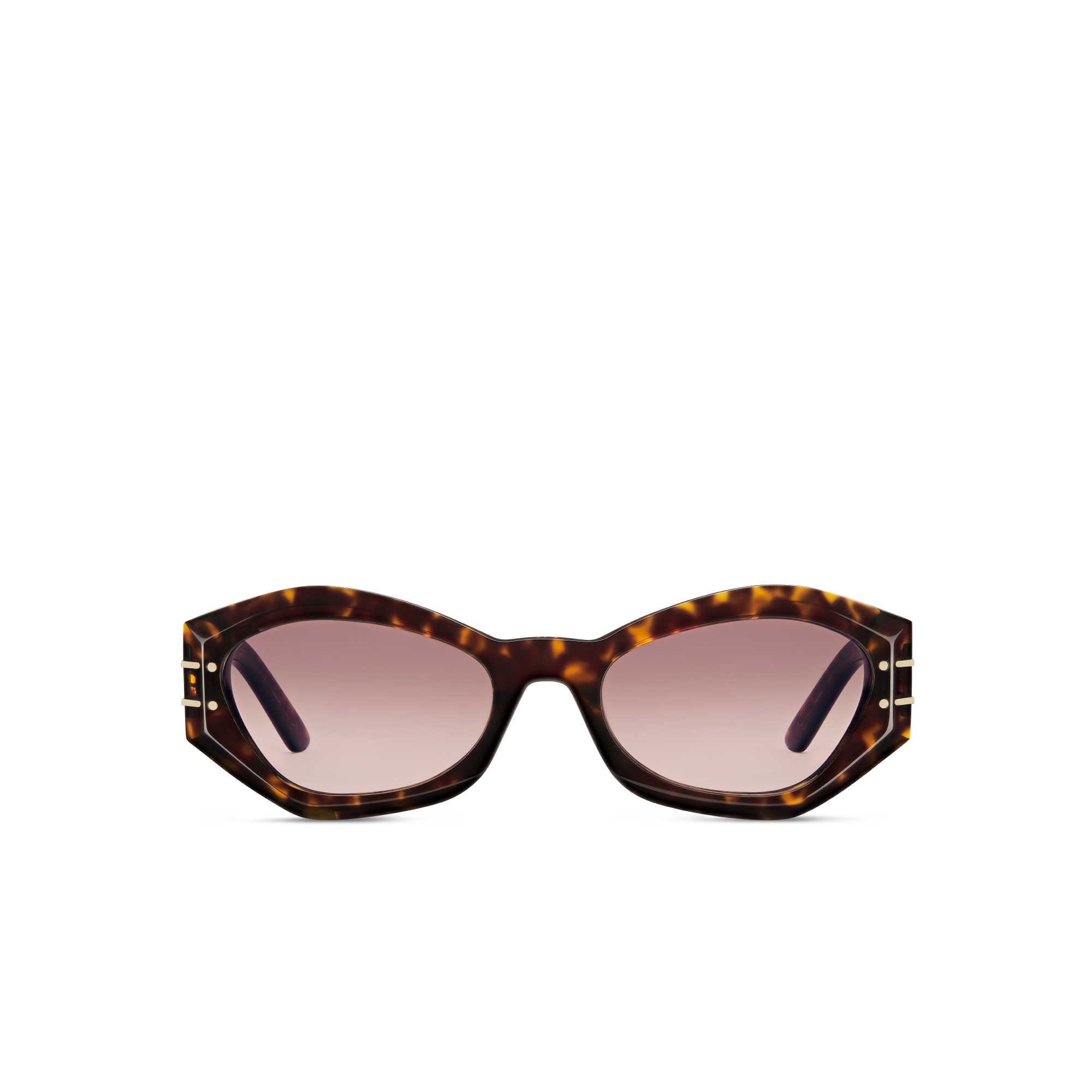 DiorSignature B1U Butterfly-Sonnenbrille in Tiefbraun mit Schildpattoptik E01
