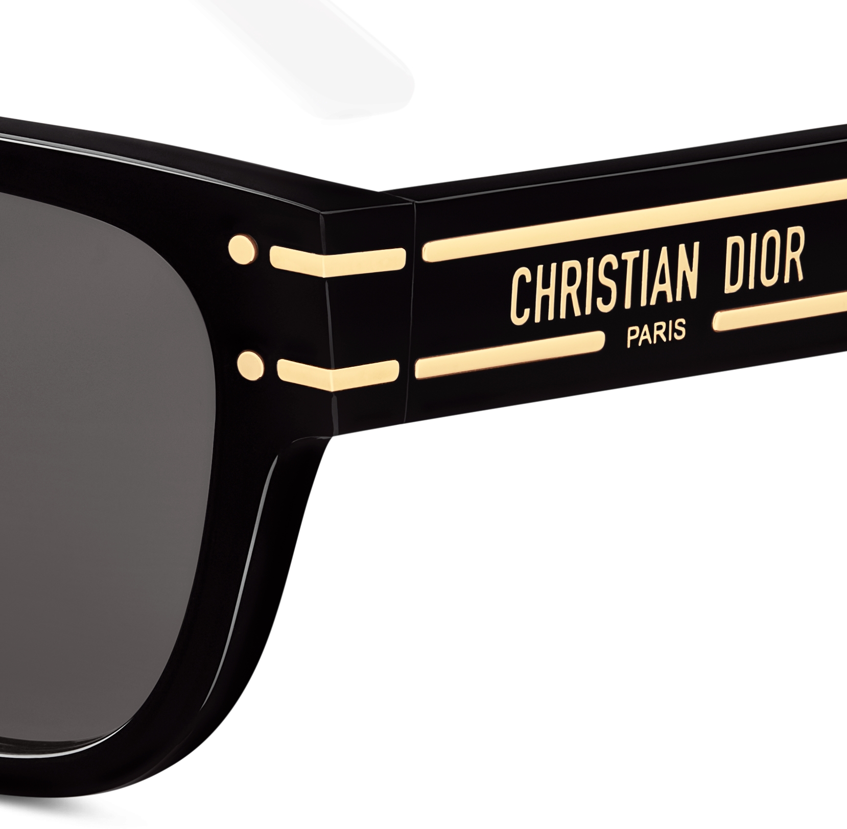 DIOR Diorsignature S6U Black Rectangular Sunglasses Women