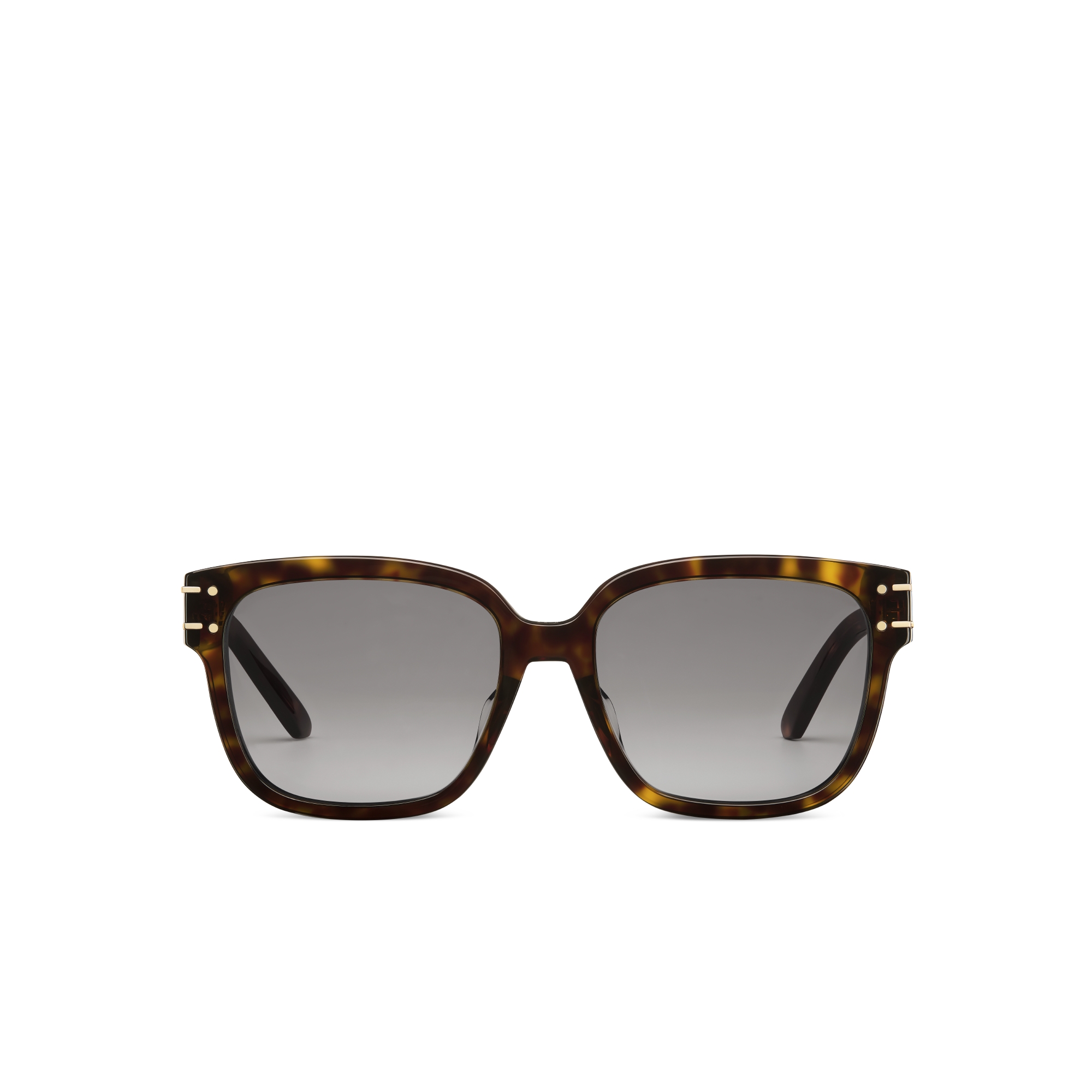 DiorSignature S7F Deep Brown Tortoiseshell-Effect Square Sunglasses E01
