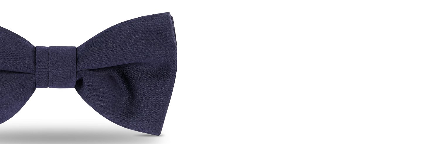 Straight Edge Bow Tie Black Silk | DIOR